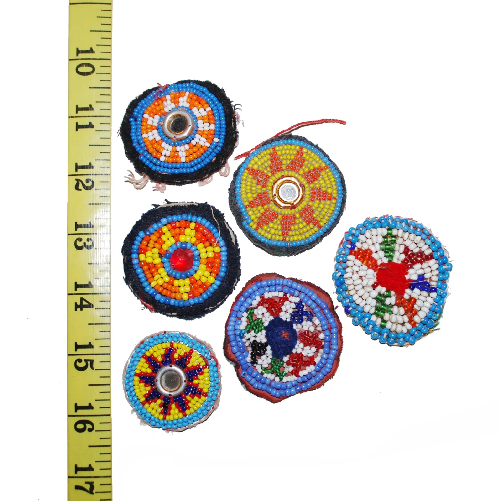 Kuchi Medallions Lot of  6 Pieces -  Vintage Gul - Small Medallions Patches - Belly Dance
