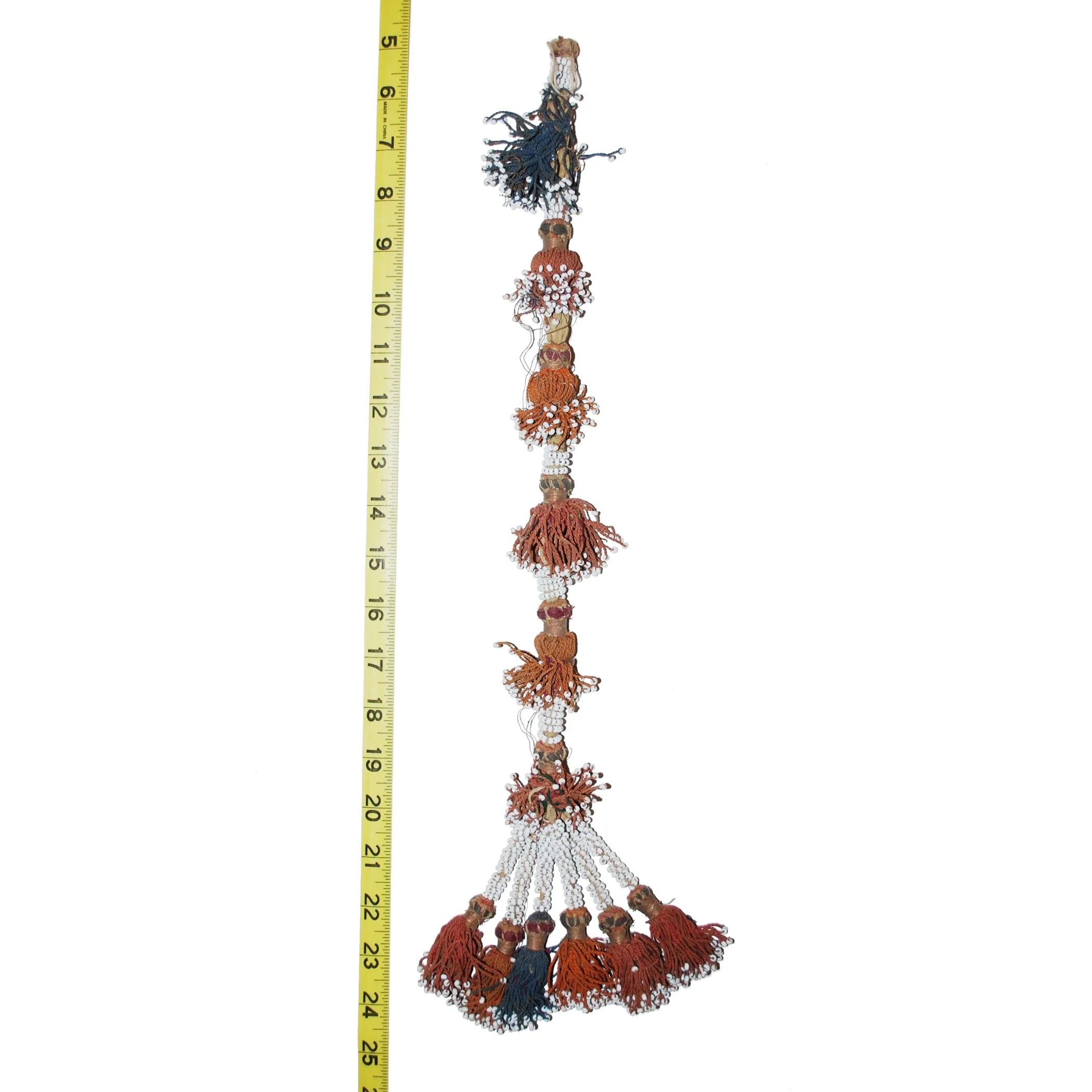 Vintage Long Turkoman Tassel  - SINGLE - Central Asian Tassel - Tribal Belly Dance