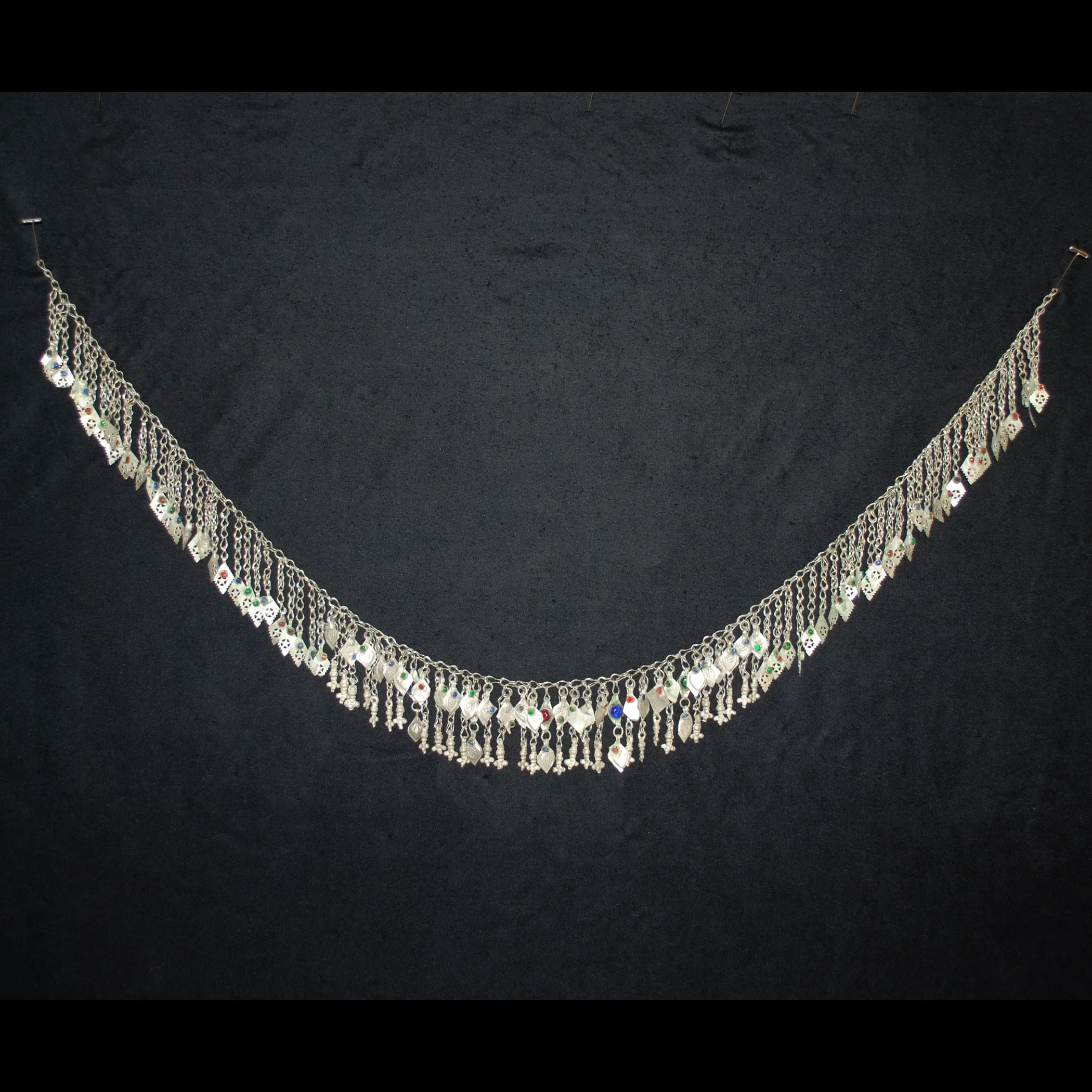 Kuchi Chain Fringe - 35 Inches - Vintage Tribal Chain Fringe - Belly Dance DIY