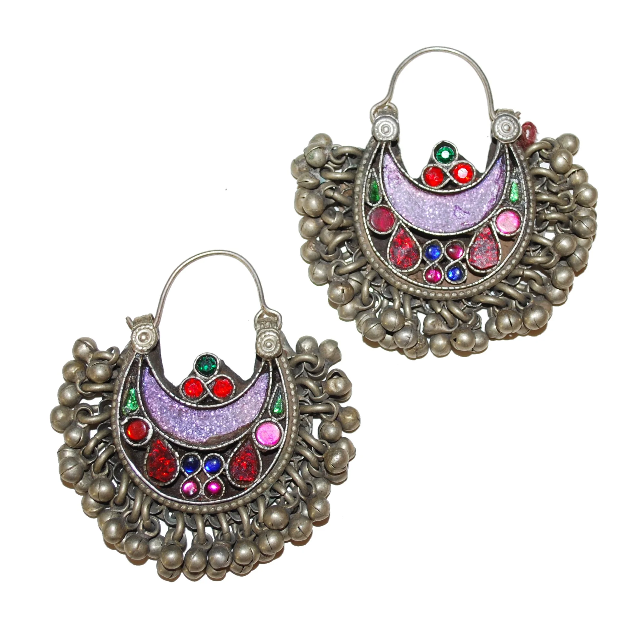 Tribal Crescent Earrings