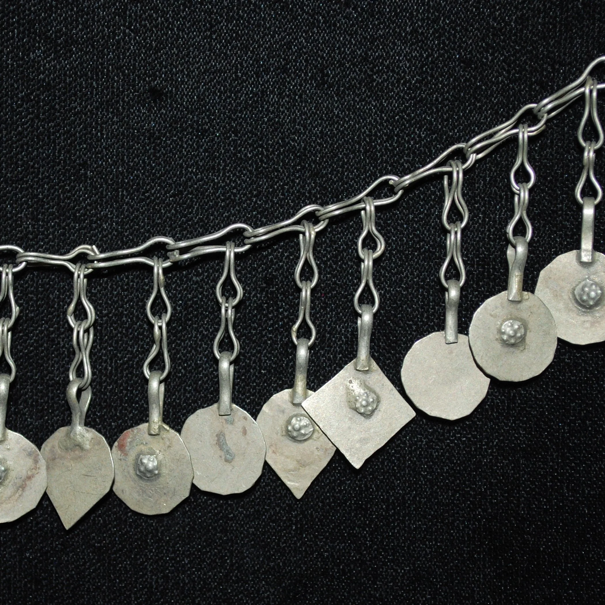 Kuchi Chain Fringe - Three Pieces Vintage Tribal Chain Fringe for  Belly Dance DIY