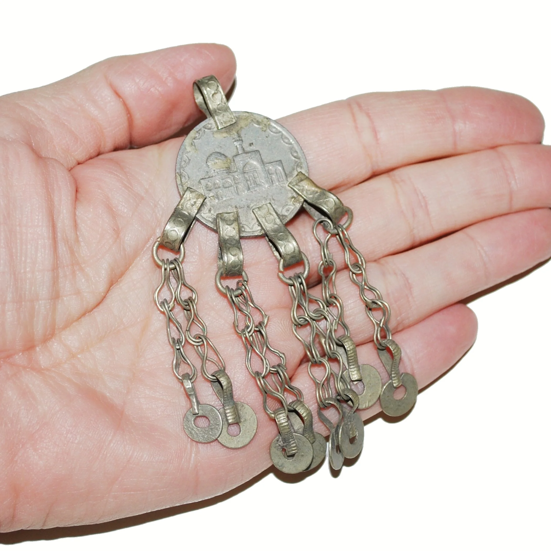 Vintage Kuchi Dangle Pendant - Belly Dance DIY  Coin Pendant