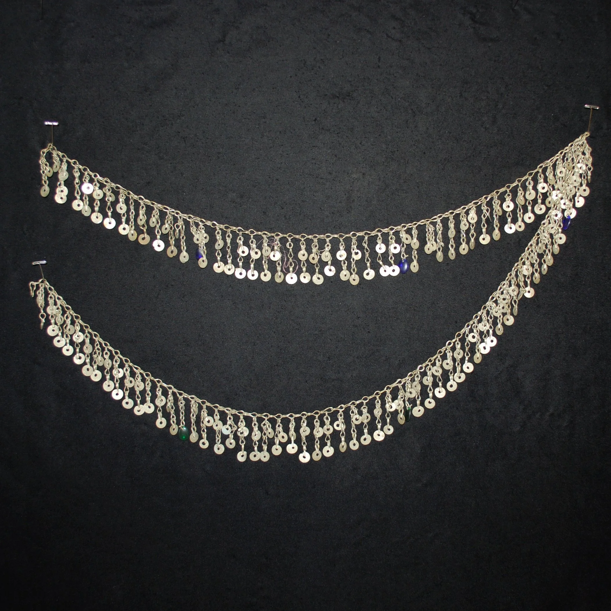 Kuchi Tribal Chain Fringe with Glass Jewels