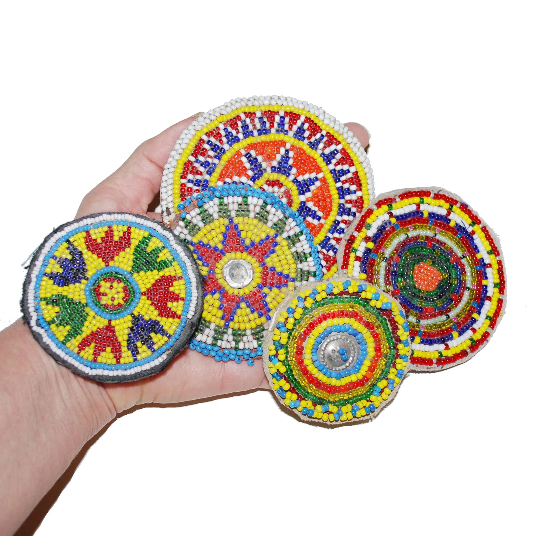 Vintage Round Kuchi Bead Medallions
