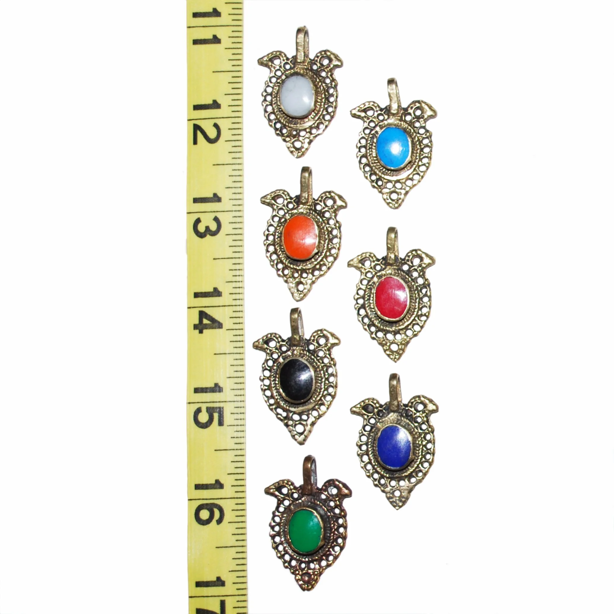 New Waziri Pendants - Small DIY Tribal Pendant - Multi Colors - Belly Dance and Jewelry DIY