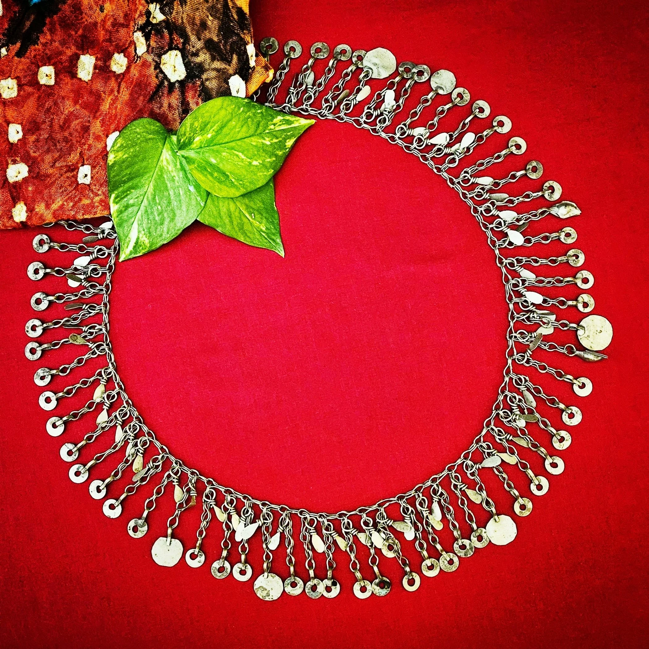 Kuchi Tribal Chain Fringe - 45 Inches - Vintage Chain Fringe - Belly Dance DIY