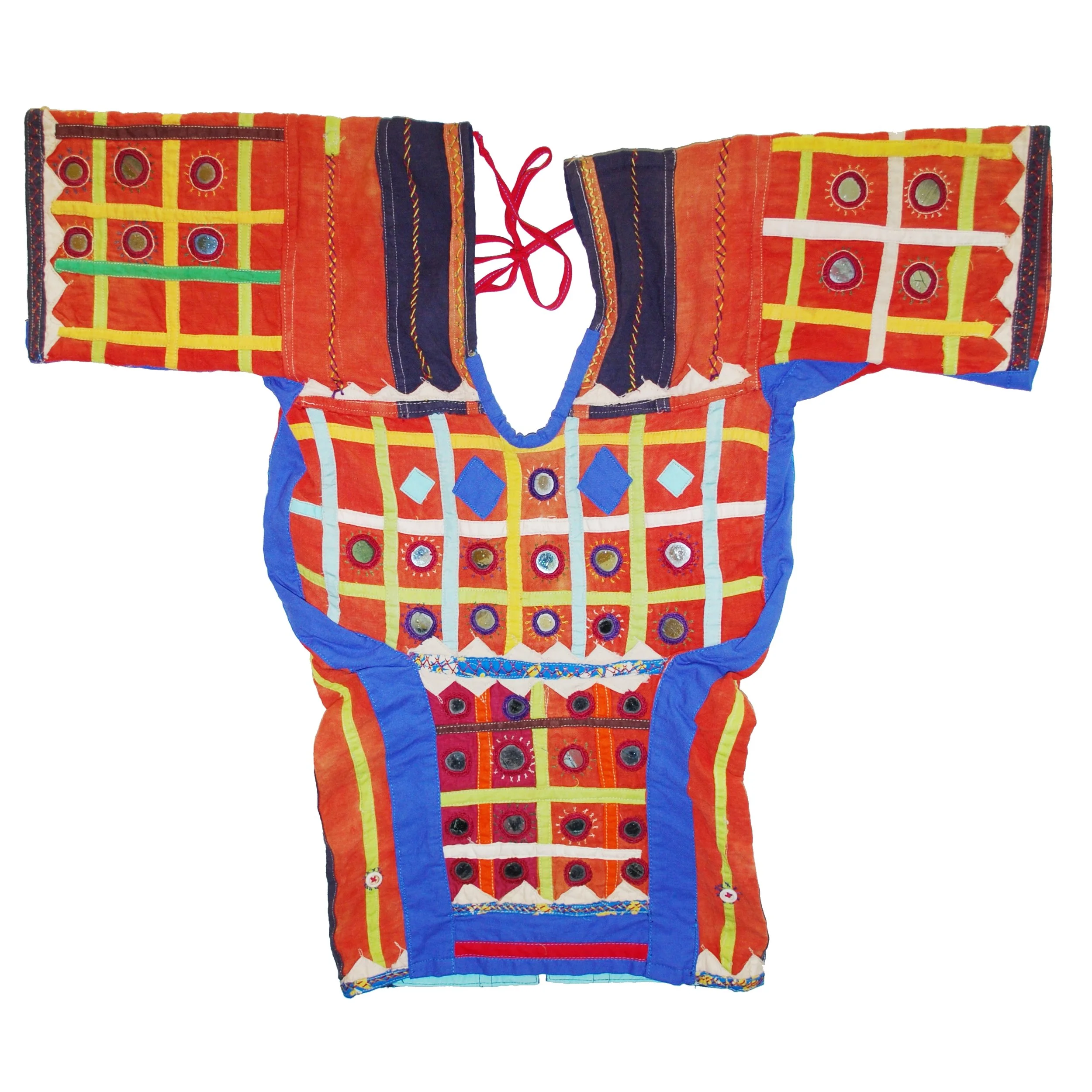 Vintage Banjara Choli - Small Handmade Choli with Shisha Mirrors - Tribal Handmade