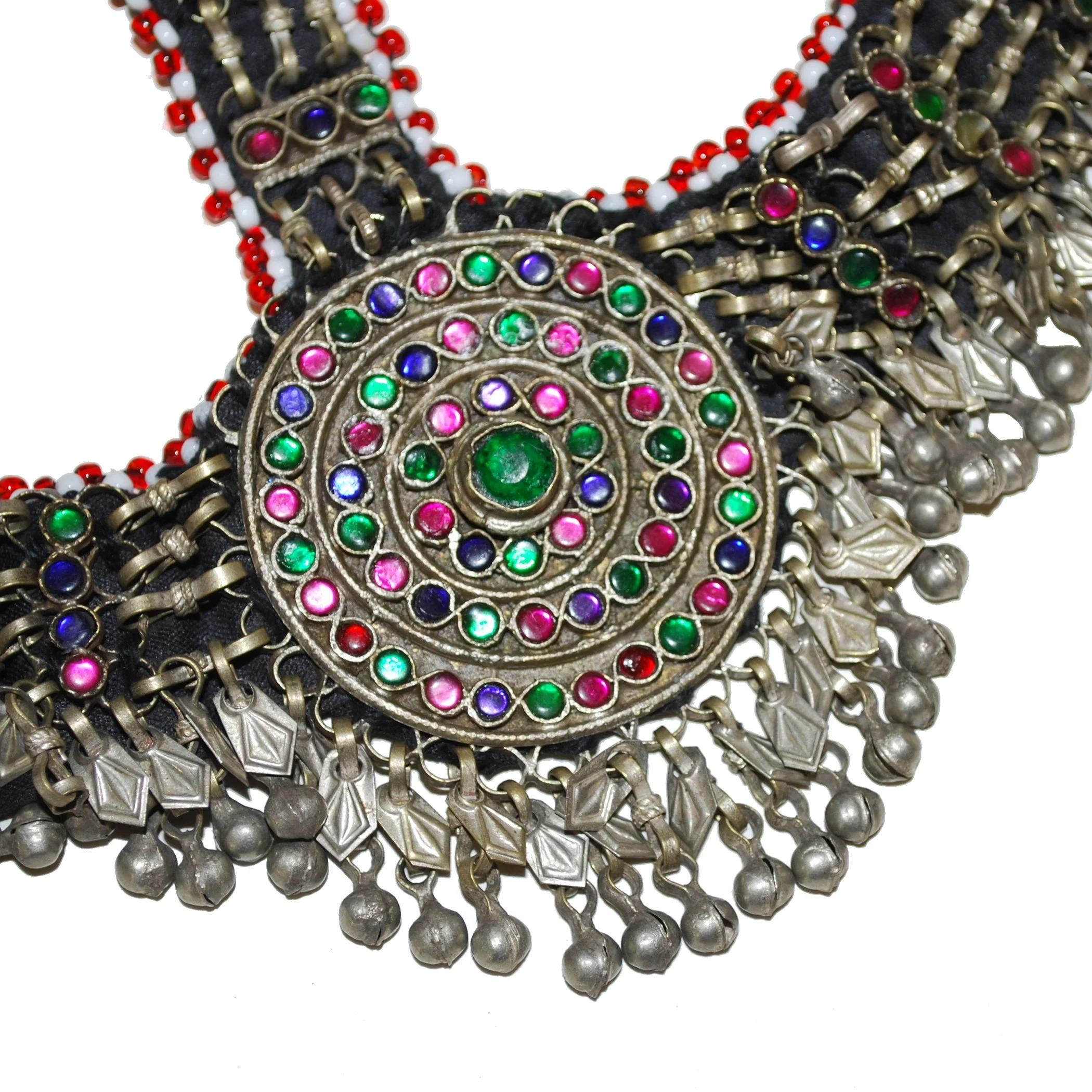 Baloch Headpiece for Belly Dance - Vintage Tribal Headwear - Bells Jewels