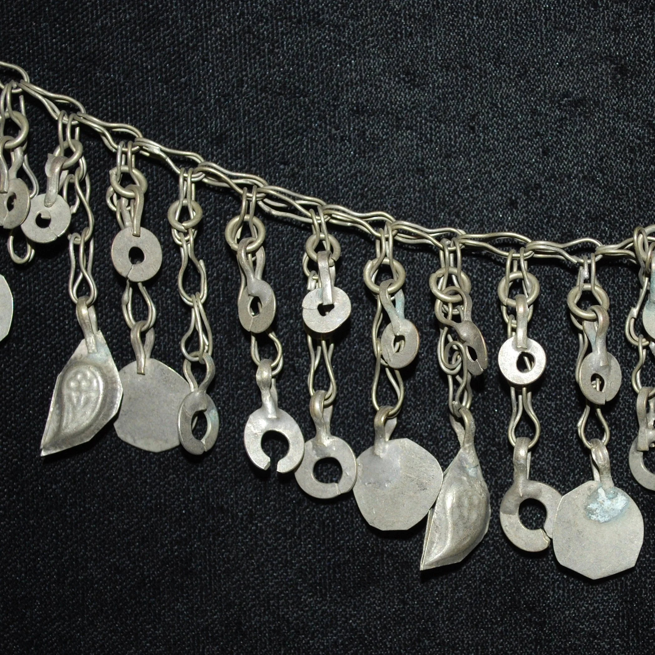 Vintage Kuchi Chain Fringe - Three Pieces Tribal Chain Fringe for  Belly Dance DIY