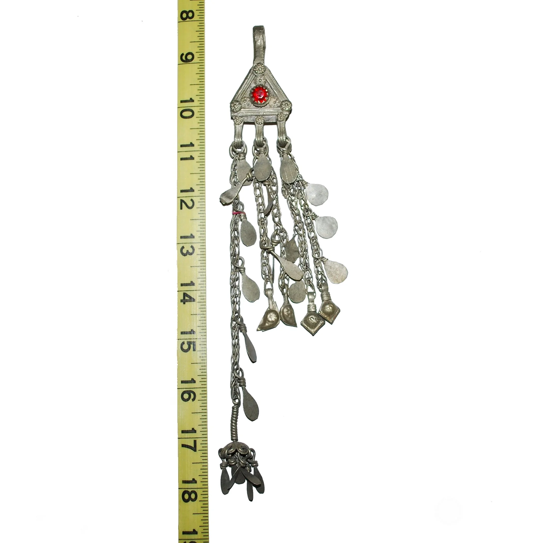 Vintage Kuchi Pendant - Tribal Triangle - Belly Dance DIY Jingle Pendant