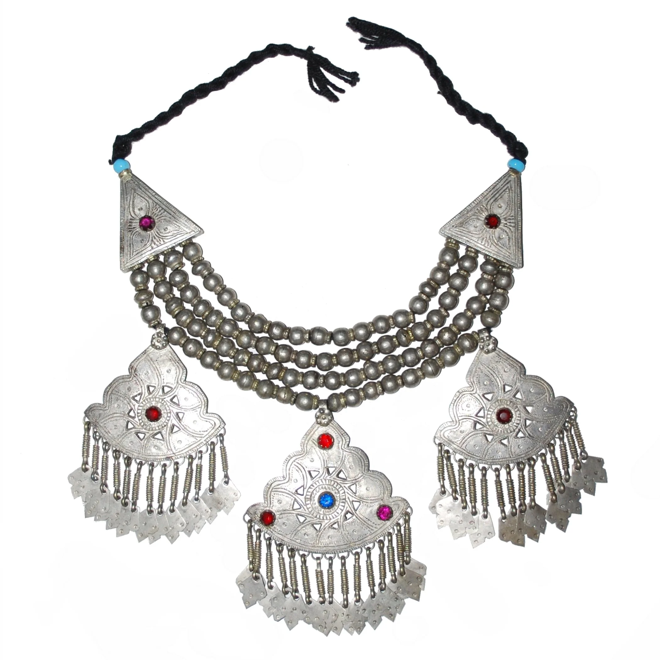 Vintage Kashmiri Beaded - Large Pendants - Jewels and Dangles - Belly Dance