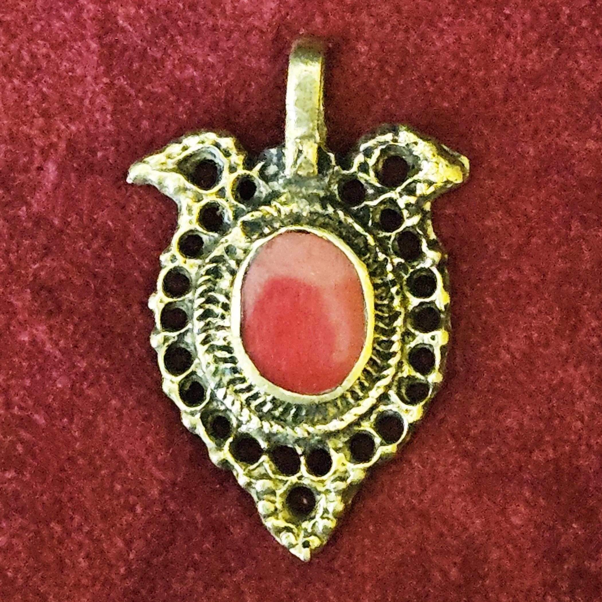 New Waziri Pendants - Small DIY Tribal Pendant - Belly Dance and Jewelry DIY - Red