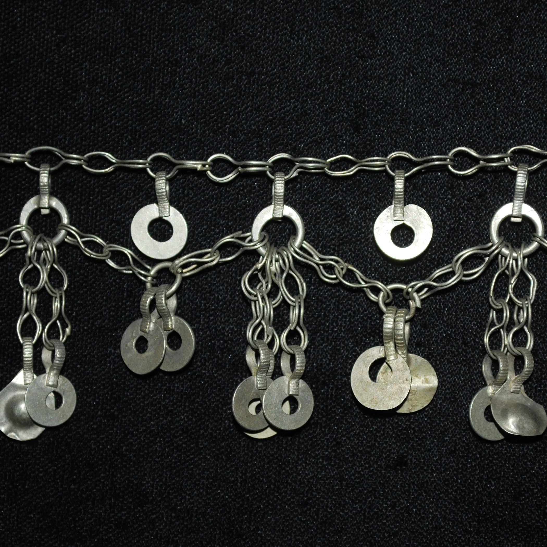 Pretty Vintage Chain Fringe - 32 Inches - Chain Fringe for  Belly Dance