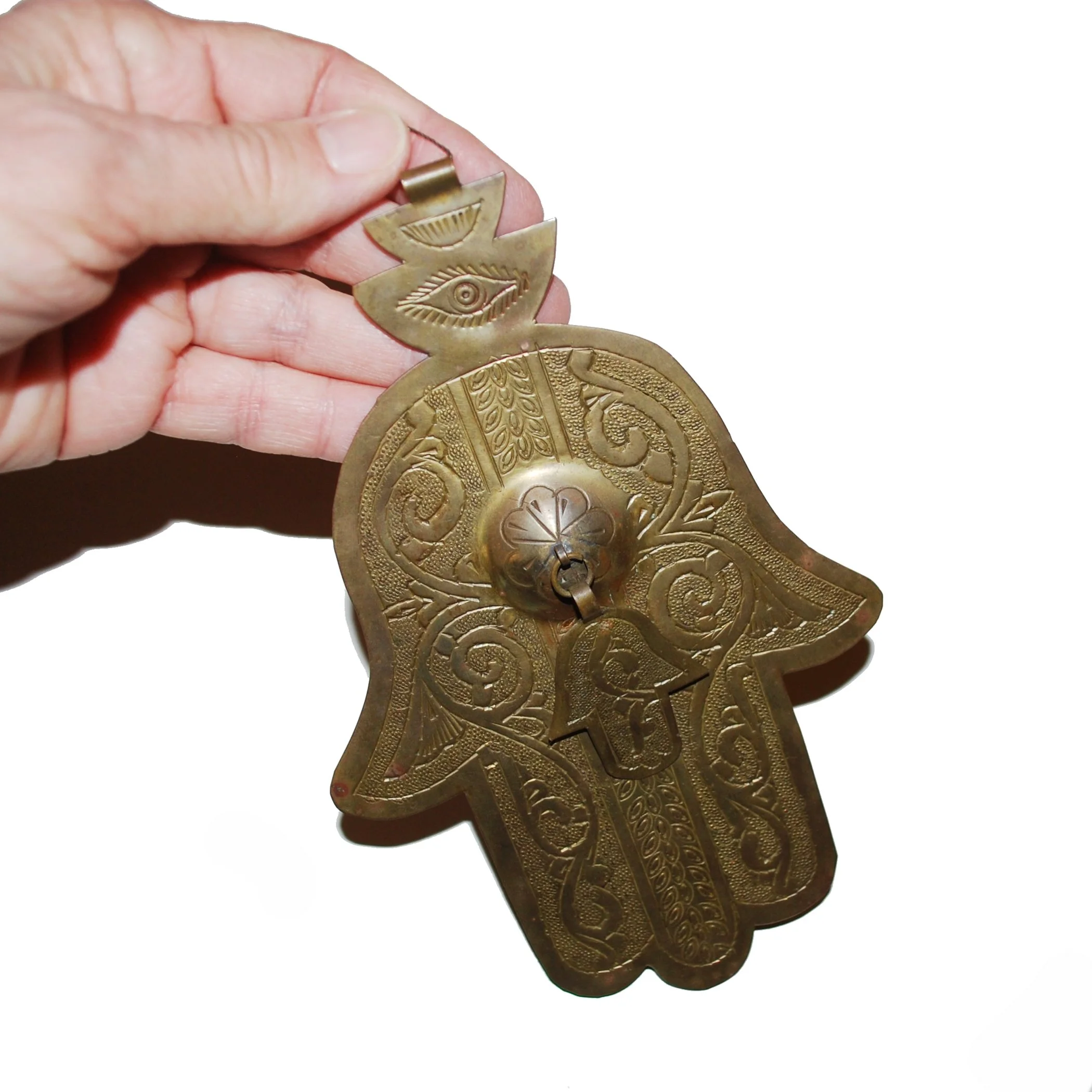 XL Moroccan Hamsa Pendant - Hand of Fatima - Extra Large Vintage Berber Hamsa