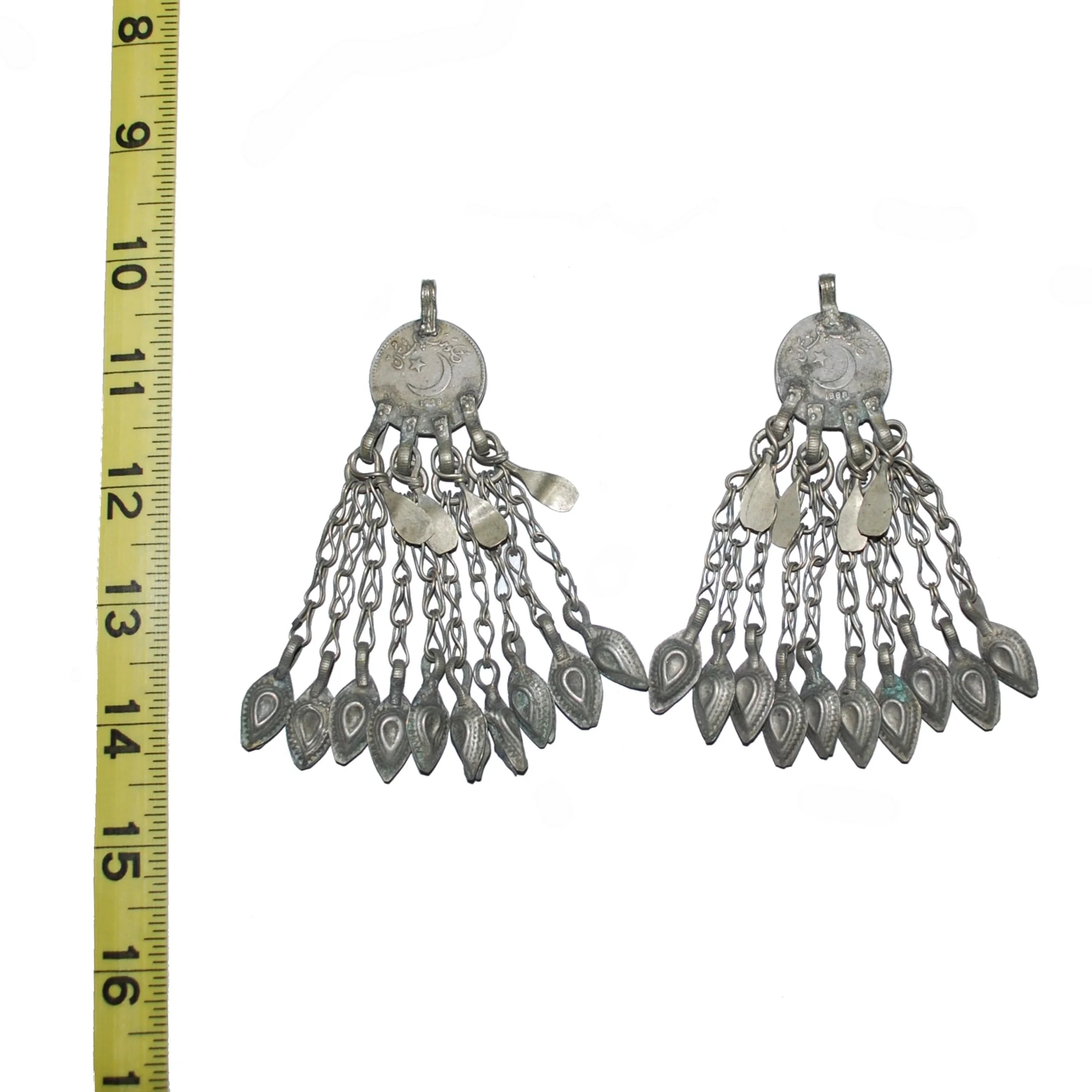 Vintage Tribal Jingle Coin Pendants - Matched Pair - Kuchi Belly Dance DIY