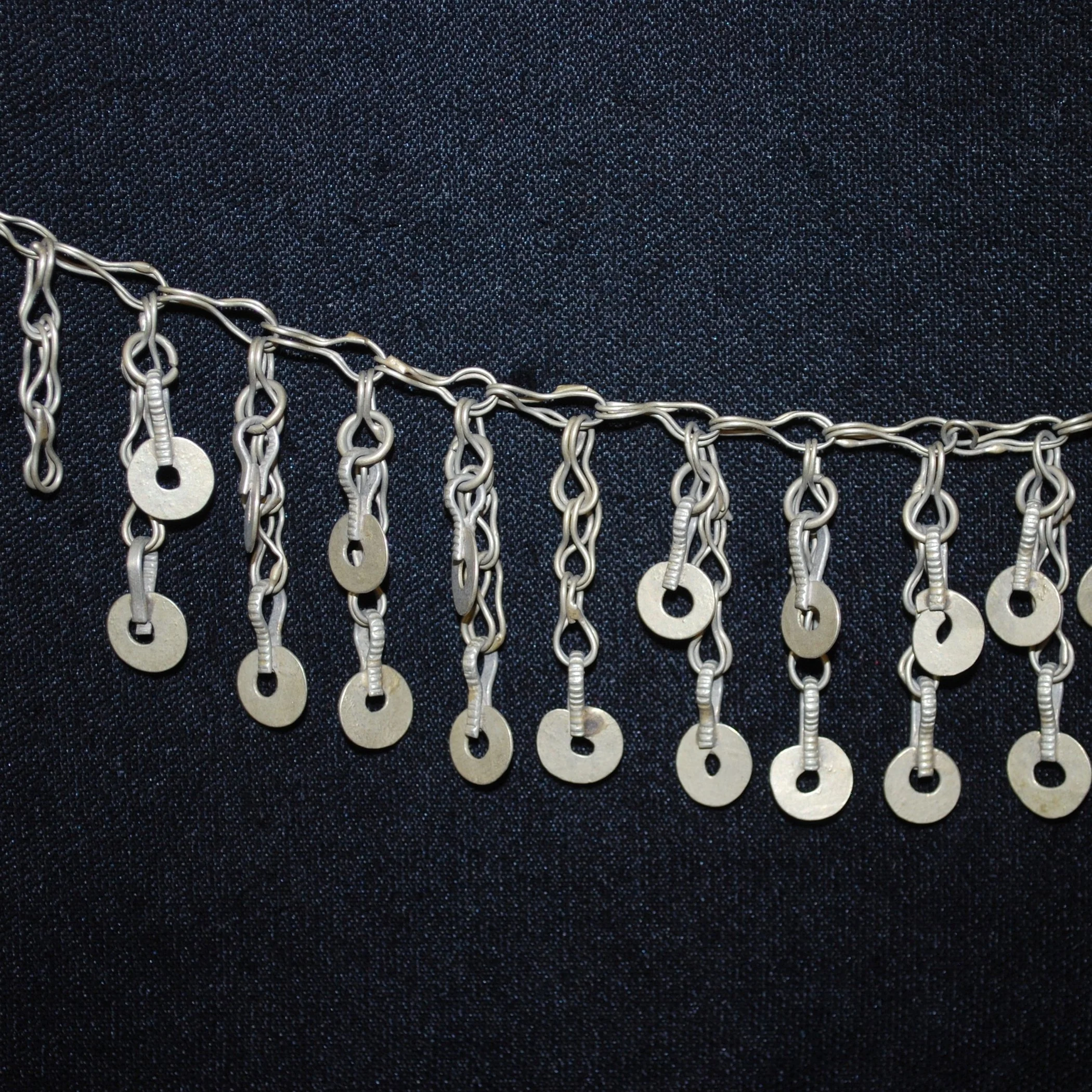 Kuchi Chain Fringe Vintage - Three Pieces - Tribal Chain Fringe for  Belly Dance