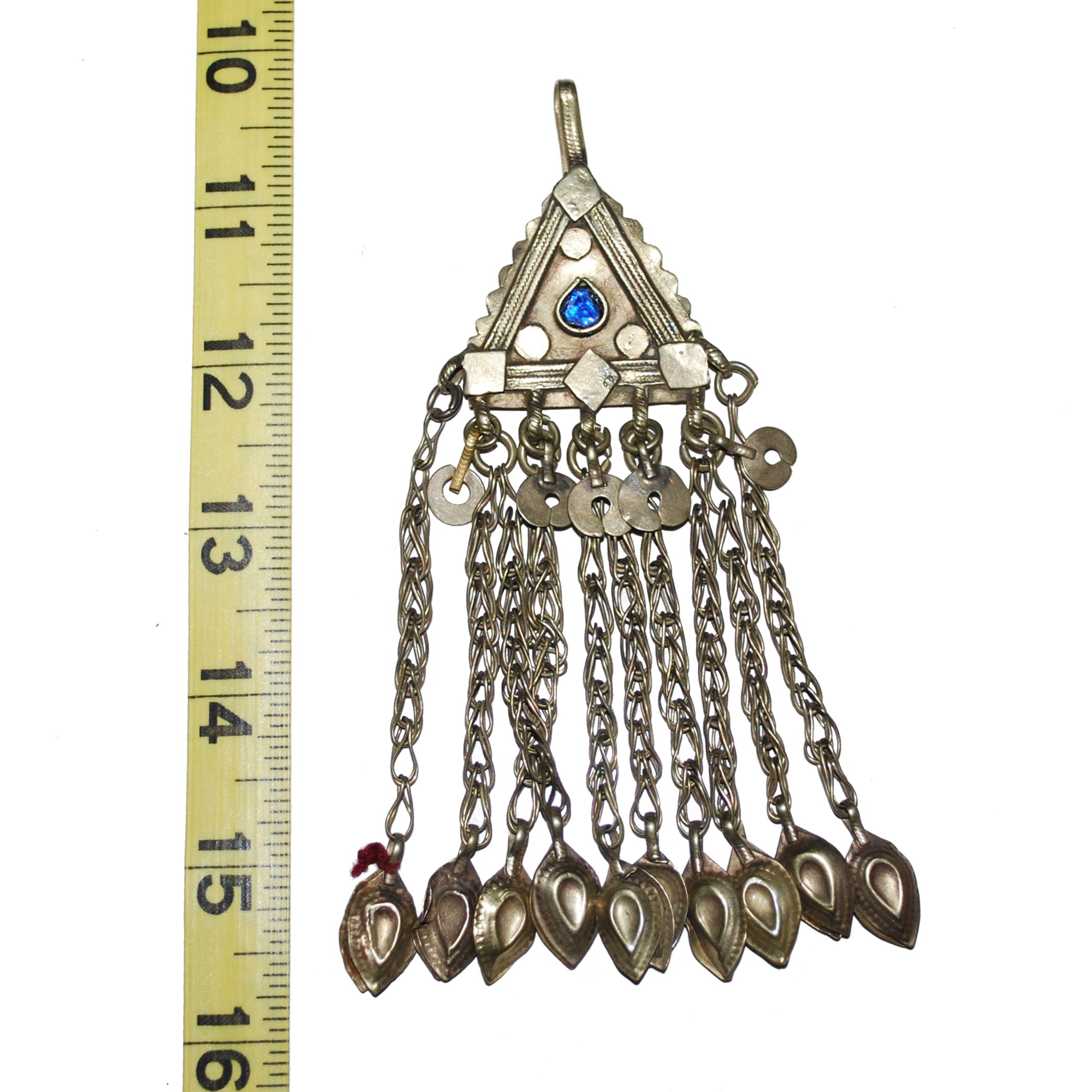 Vintage Kuchi Tribal Pendant - Hollow Dangles