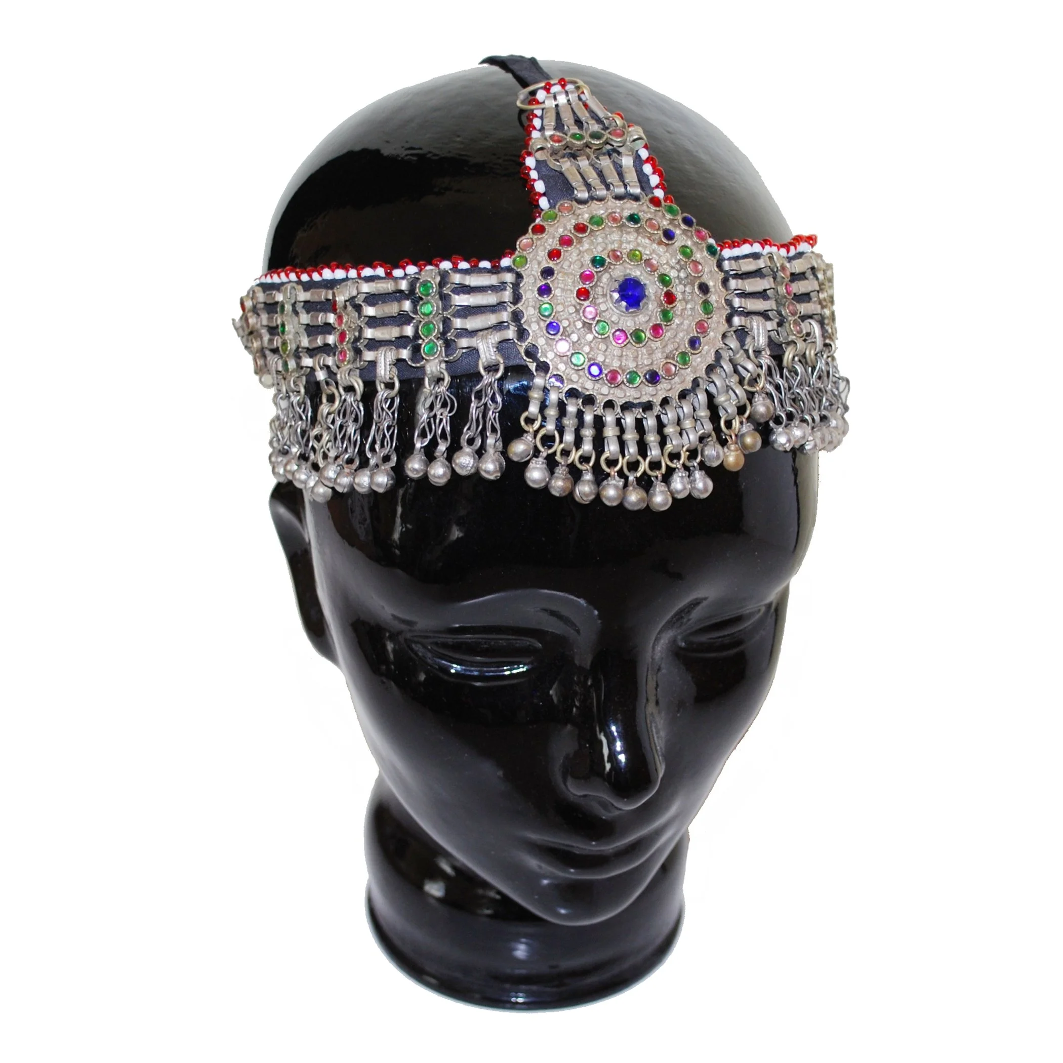 Vintage Kuchi Headpiece - Headwear for Belly Dance - Bells Jewels