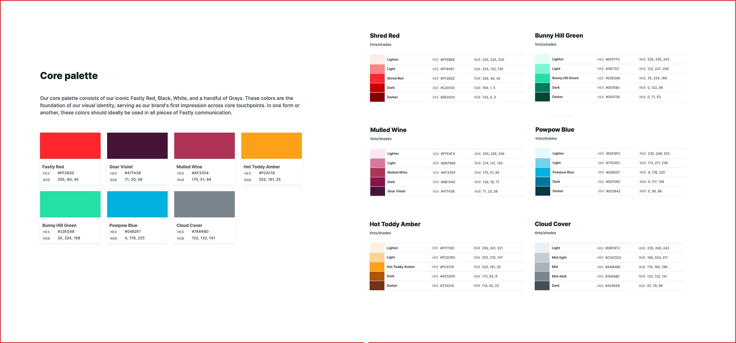 Brand colors