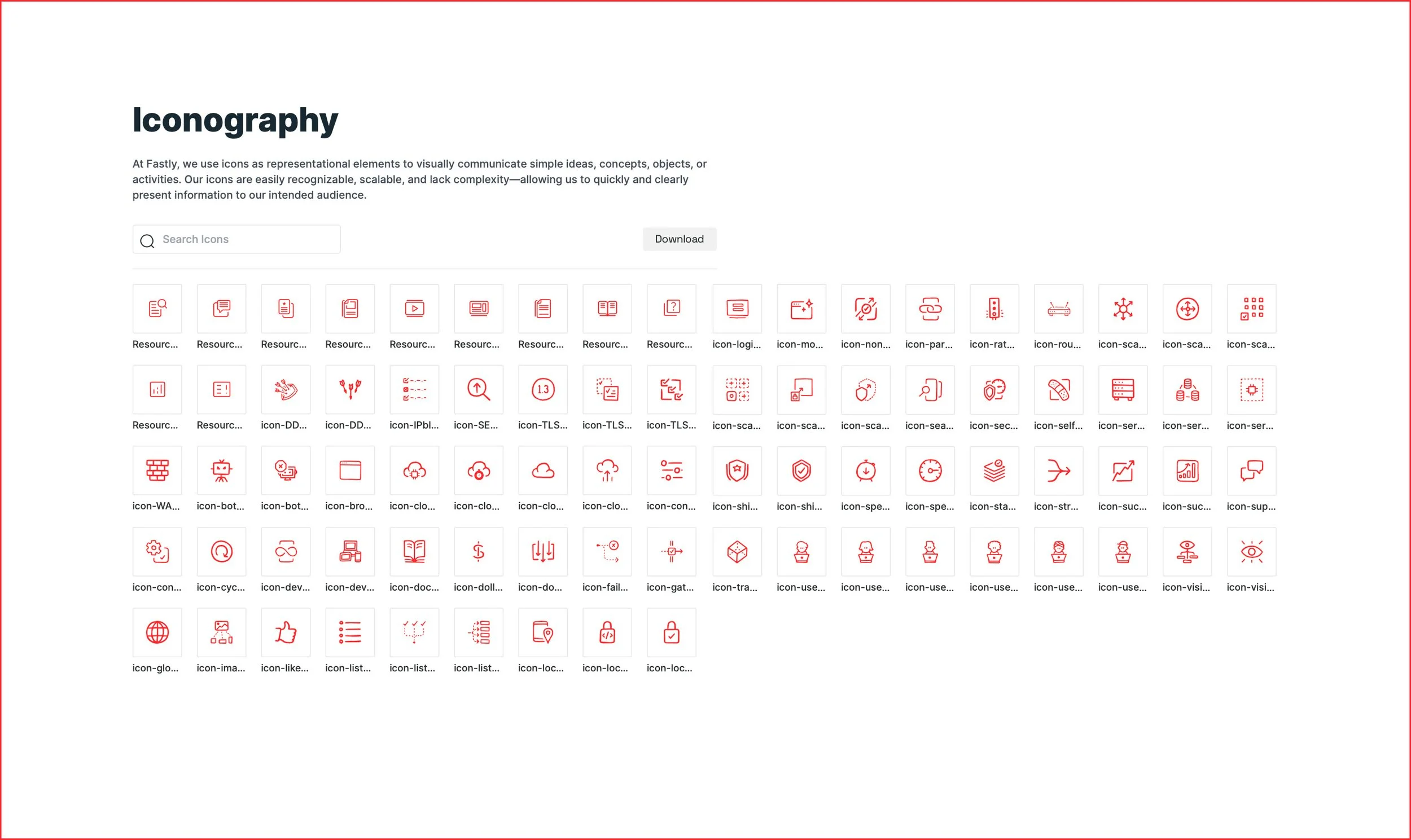 Brand icons