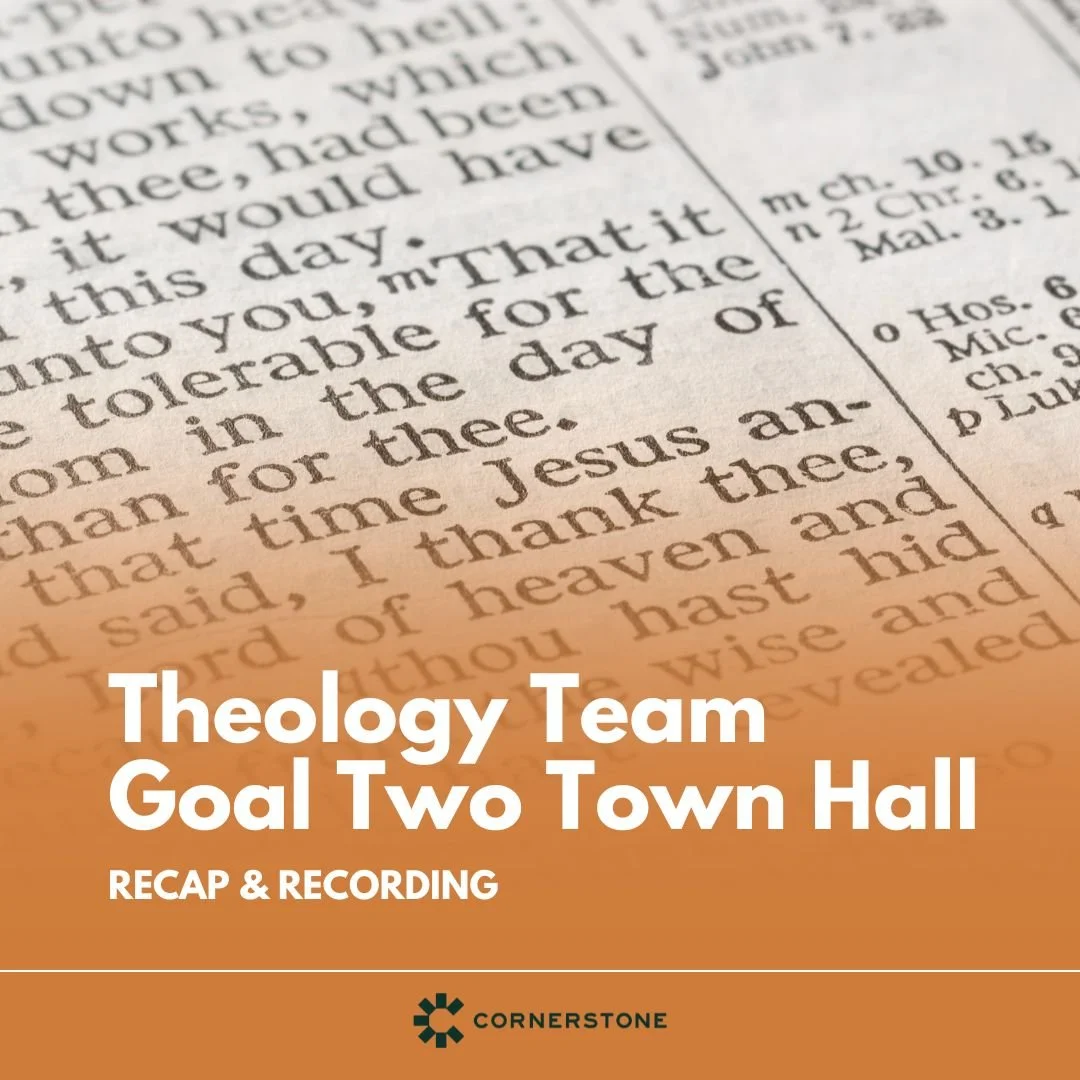 Theology Team Goal Two Town Hall 