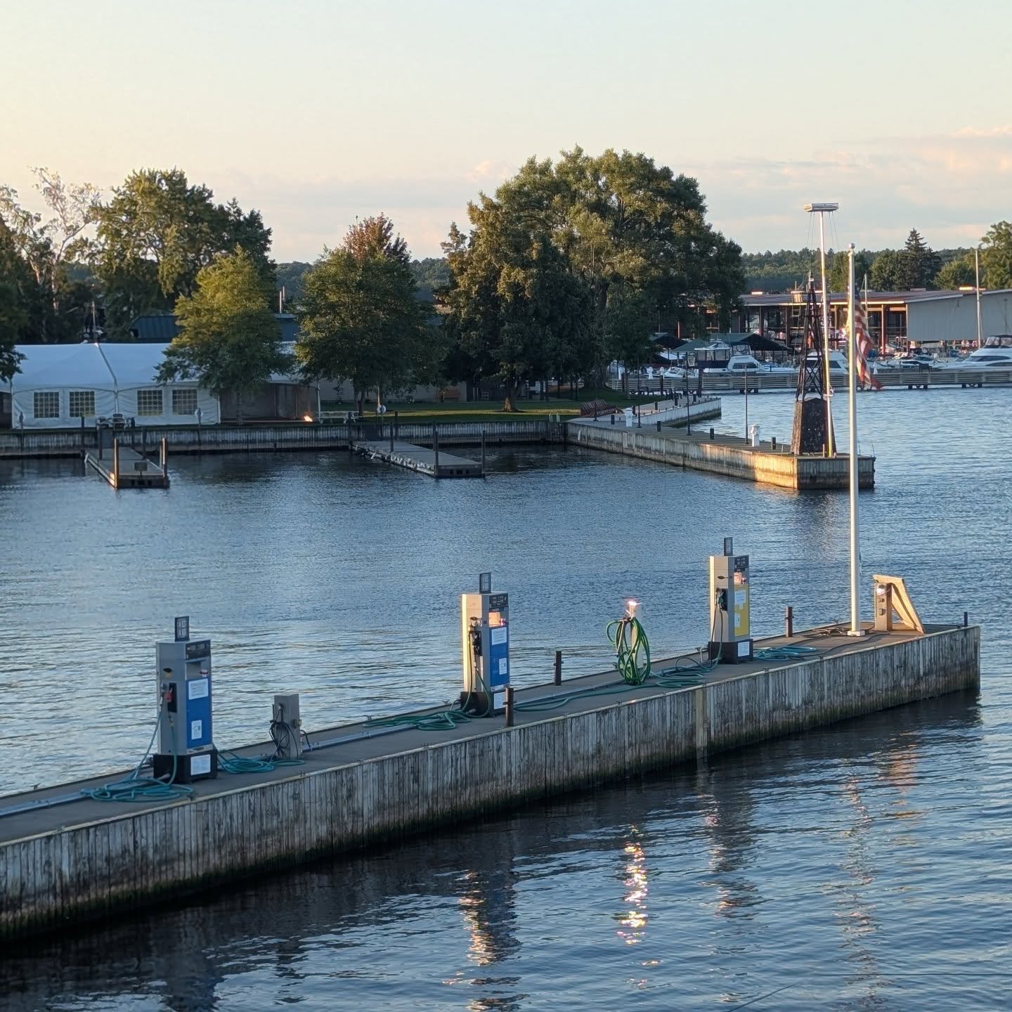 It's starting to get darker, earlier. 🍂

As of Friday 9/12, the fuel dock hours are 7am to 6pm. 

Selling 90 octane gasoline and fresh diesel. 

Sales made outside of the stated hours are considered after hours sale, which is $25/sale. 

If no one i