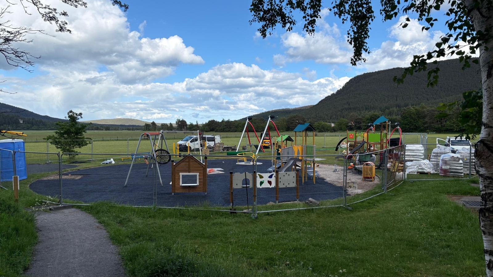 The new play park being installalled in May 2026