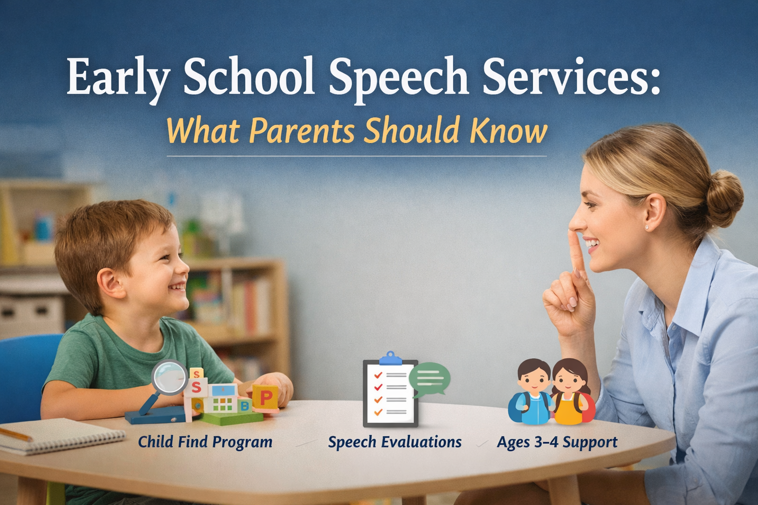 Early School Speech Services: What Parents Should Know
