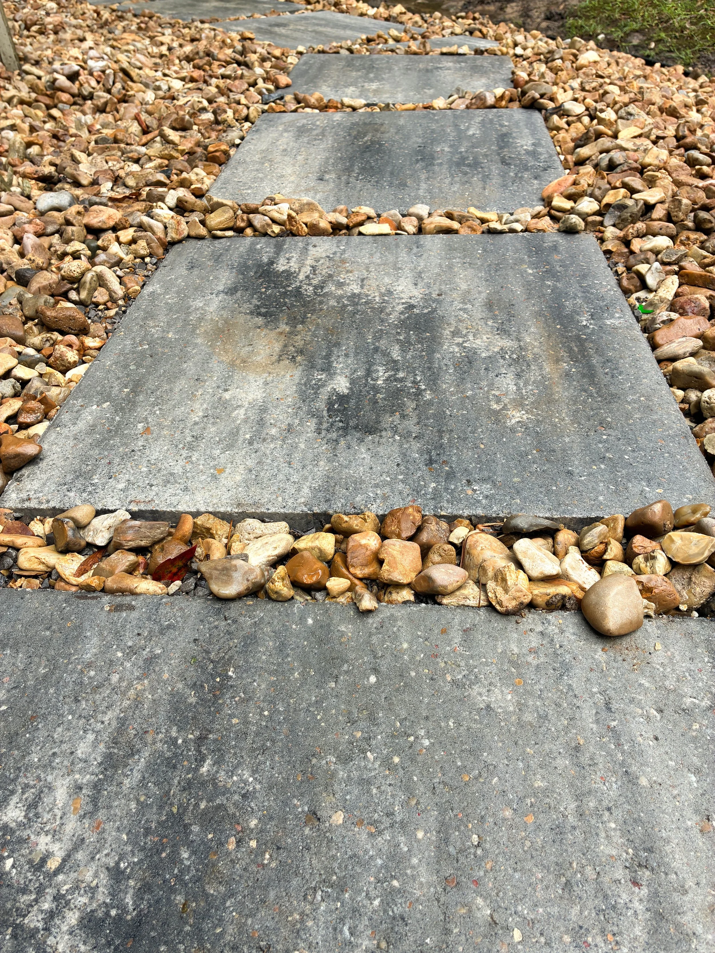 closeup square pavers