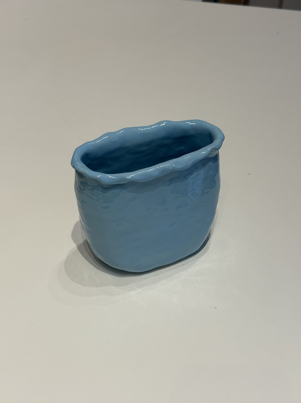 baby blue vase