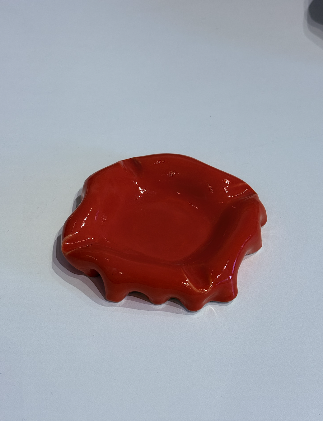 tomato red ashtray