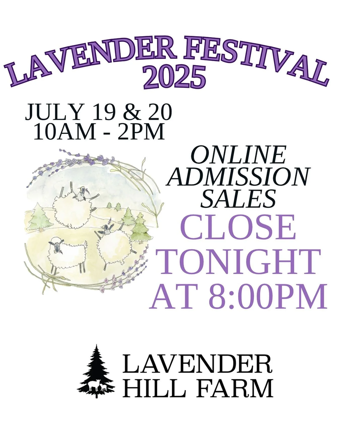 Online admission sales close tonight at 8:00pm. You may choose to wait until Saturday or Sunday to purchase carload admission upon arrival, but parking will be first come first served for those who wait.

We are energized to see you all this weekend!