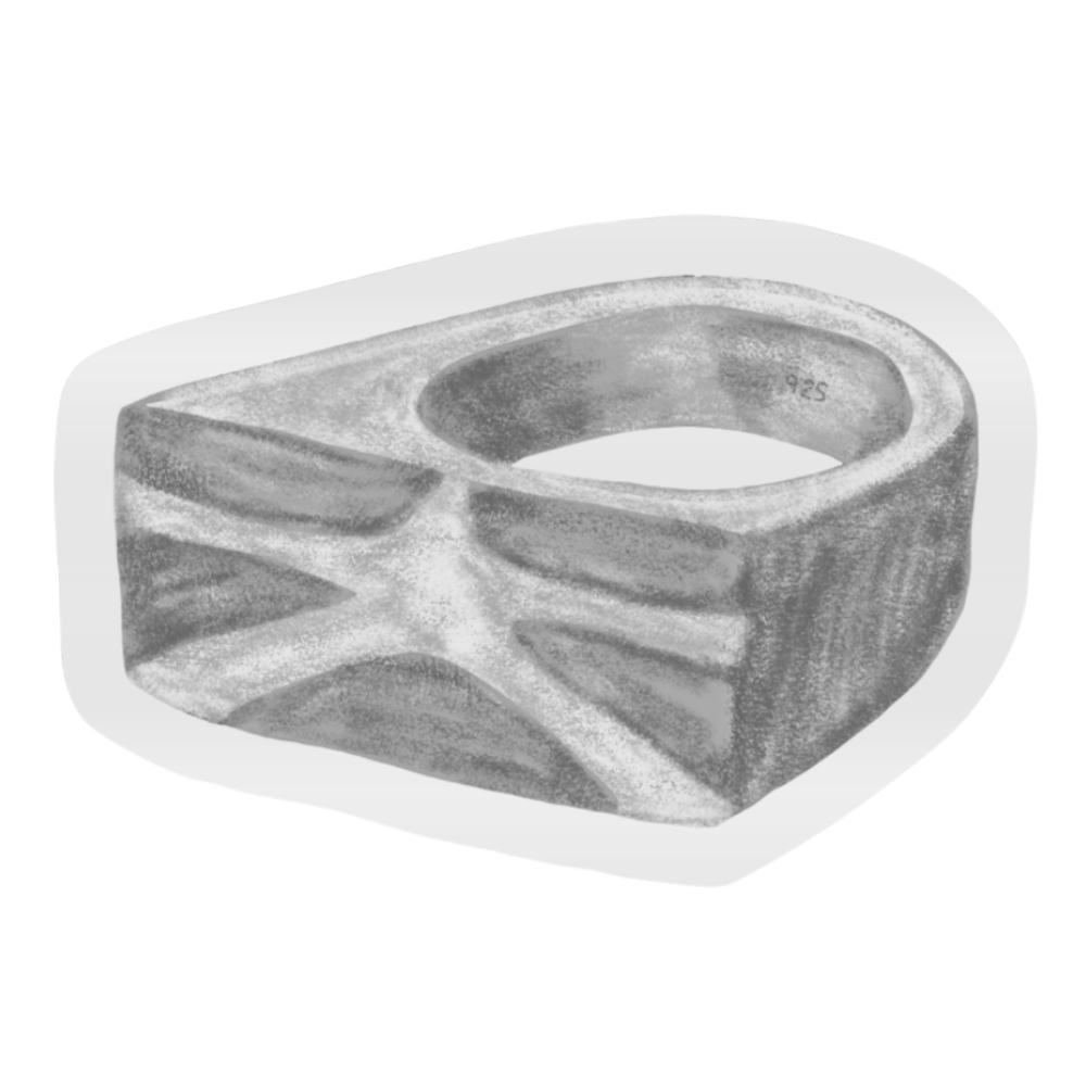 og star ring sticker