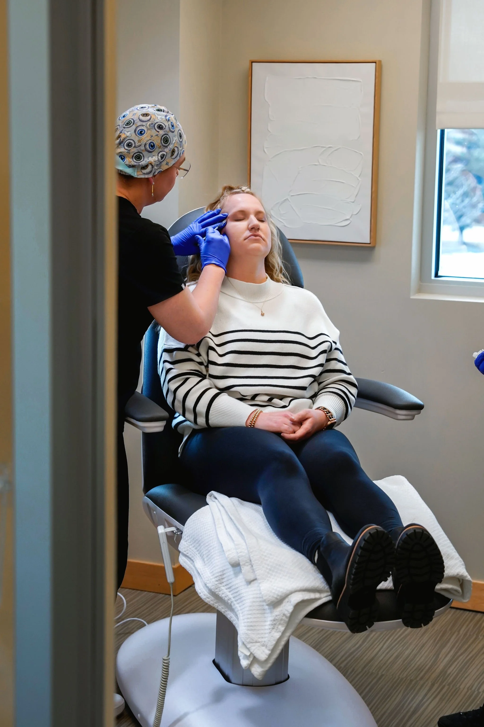 woman receiving botox wichita