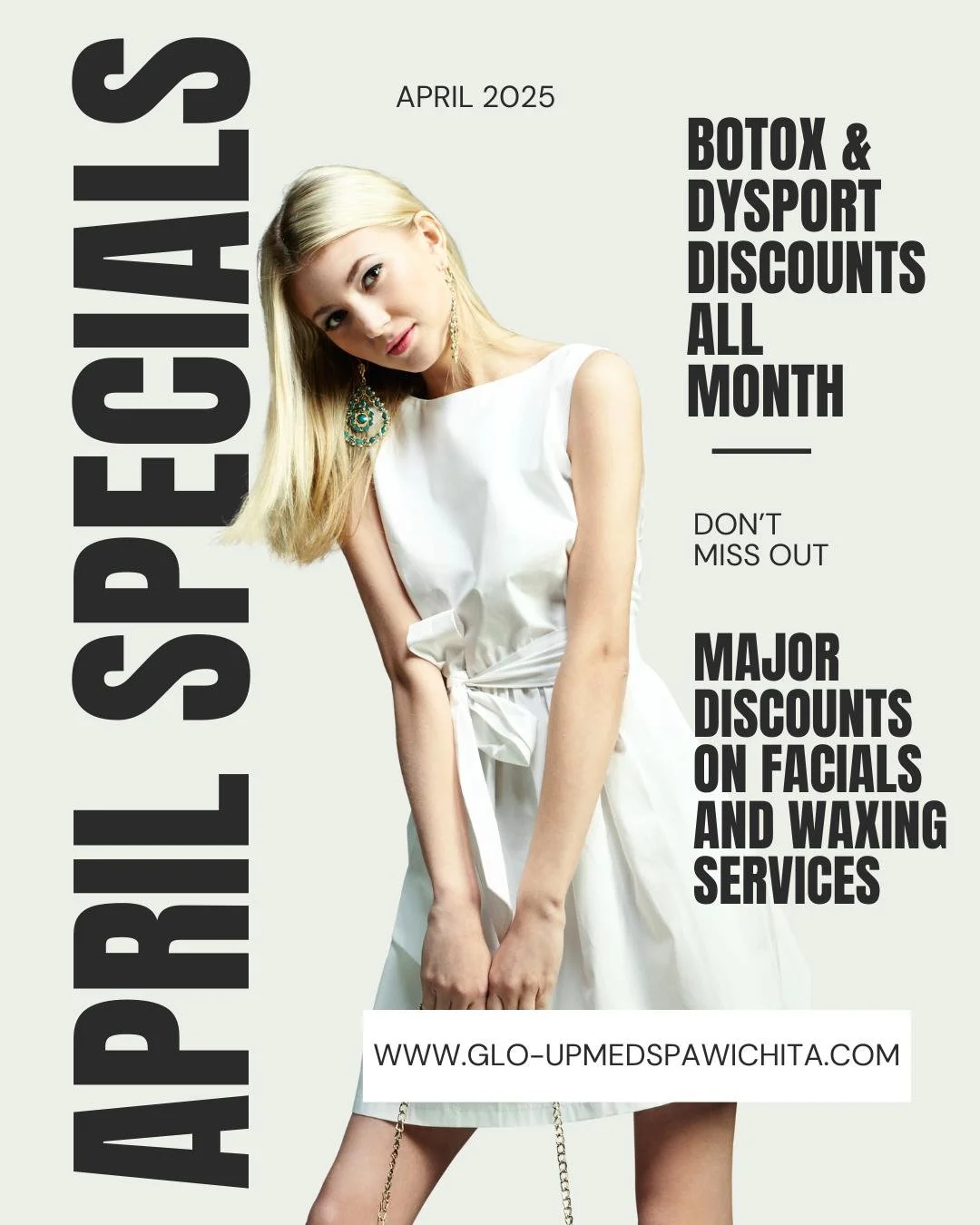 🌸 Spring is in full bloom, and it&rsquo;s time to refresh, rejuvenate, and Glo-Up! 🌷✨ This April, we&rsquo;re bringing you EXCLUSIVE specials to help you feel your best from head to toe.
💉 Botox &amp; Dysport Savings
✨ Botox: $11/unit (Reg. $13)
✨