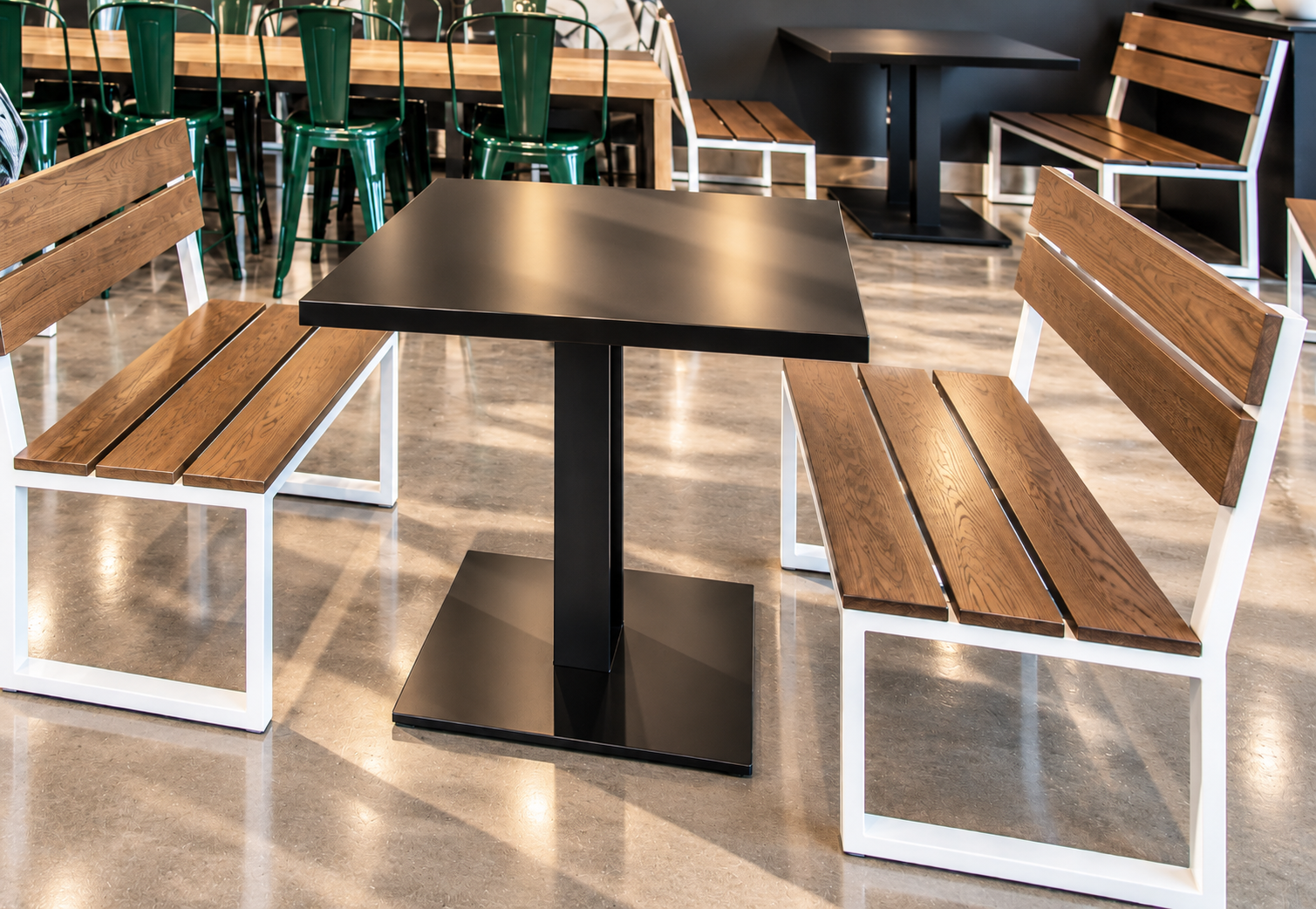 INDUSTRIAL Wood + Metal Bench