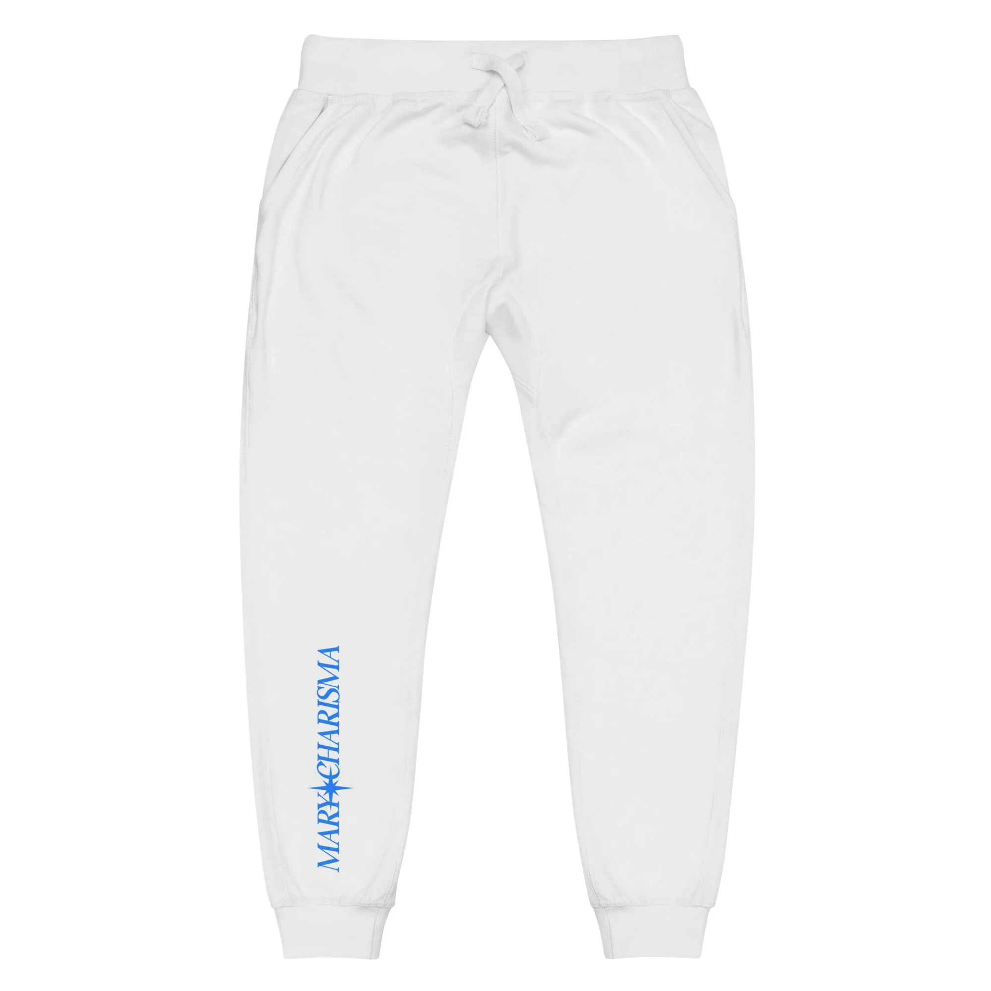 "Mercedes Benz" White Unisex Fleece Sweatpants - LIMITED EDITION