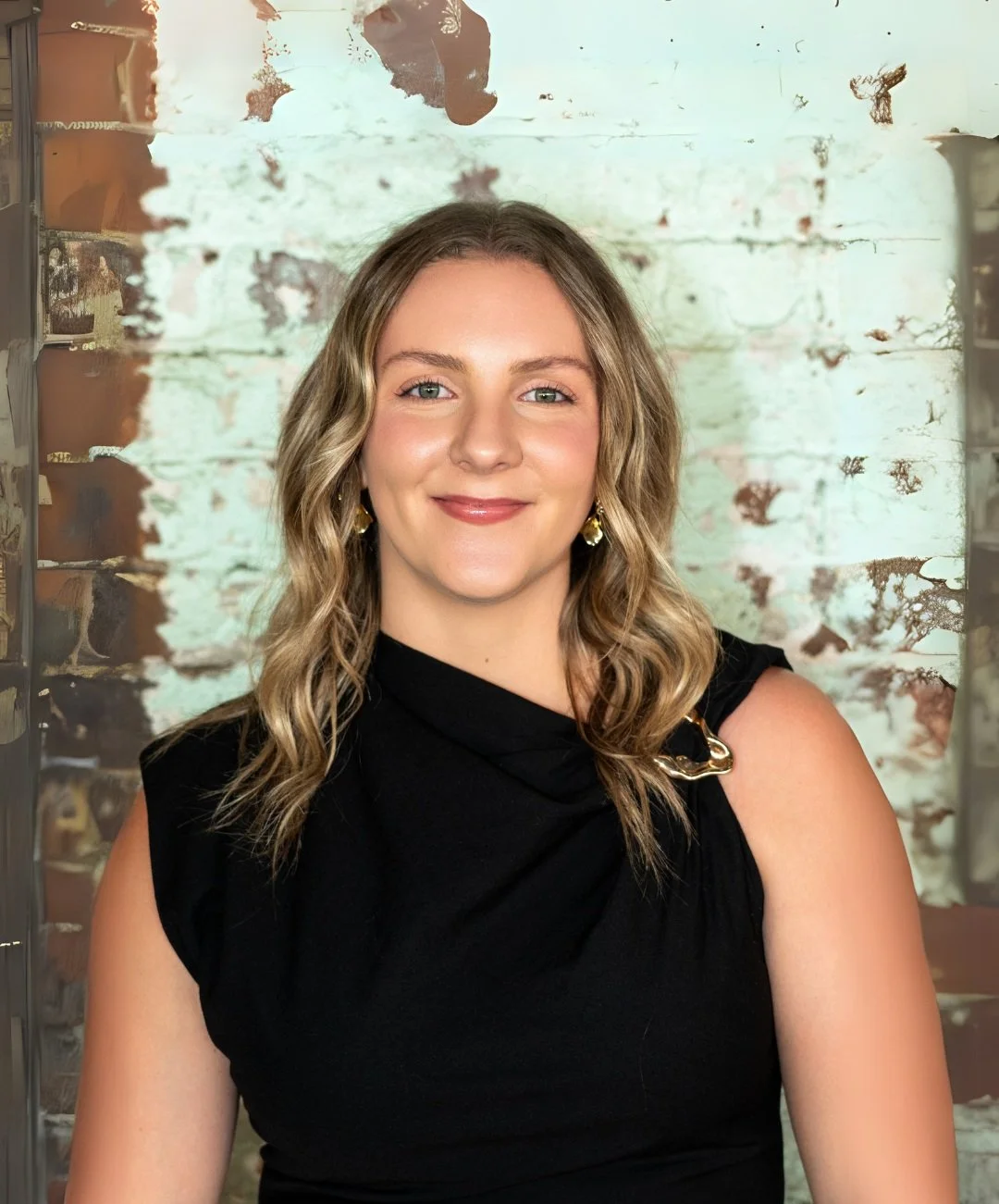 Portrait of our PR and Marketing Manager Sophie Burley for Façon creative backstage at Australian Fashion Week, photographed by our in-house team
