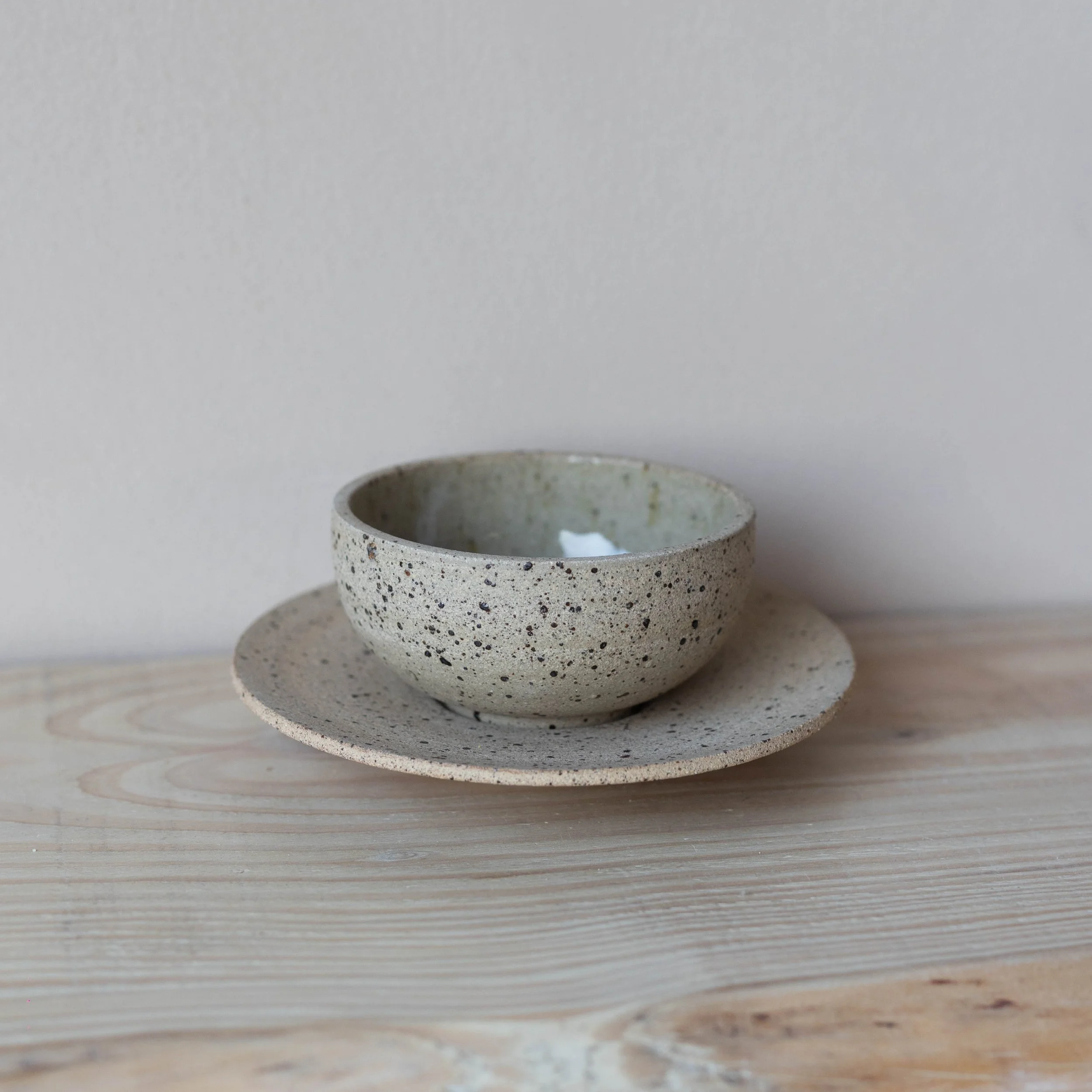 Iron Fleck Cup & Saucer