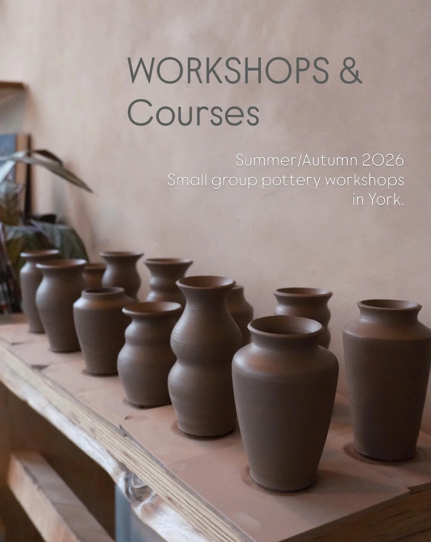 We&rsquo;ve just released a new programme of pottery workshops and courses at Studio by Rock Garden.

Alongside returning favourites, we&rsquo;ve introduced a number of longer format courses for those looking to spend more time with clay.

This inclu