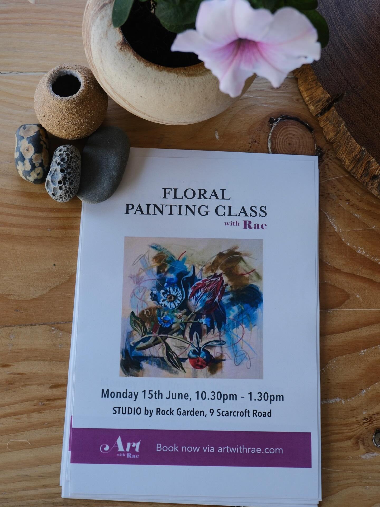 Join us next Monday for a Floral Painting Workshop with @raegeorgeart ♡

Inspired by the flowers, colour, and symbolism seen throughout her current exhibition, Rae will guide a small group through a relaxed morning of painting in the gallery.

Monday