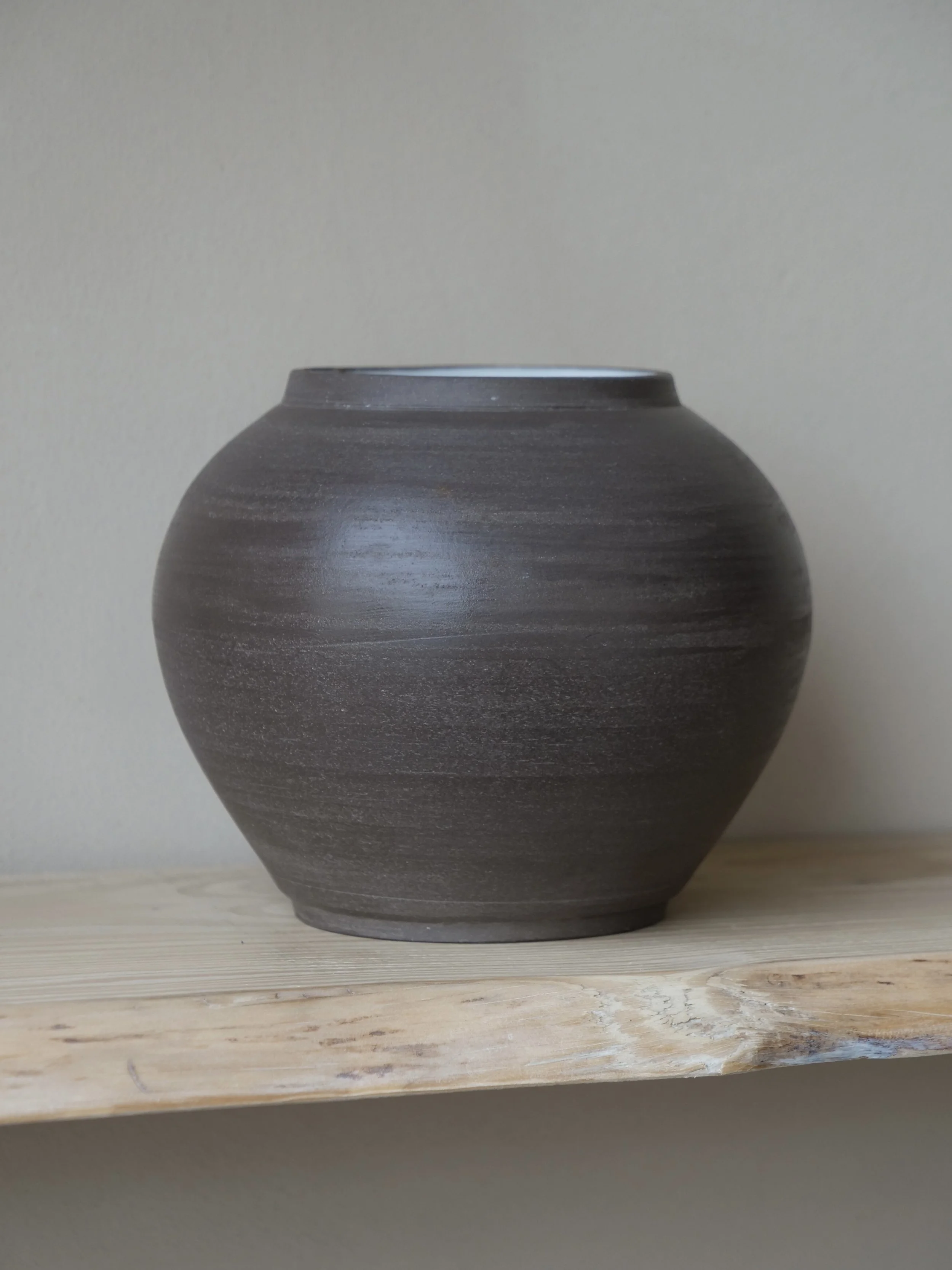Grey Stoneware Vase