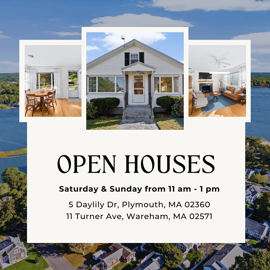 Weekend Open Houses &mdash; Two Beautiful Homes to Explore!

Looking for your next home? Come tour two stunning properties this weekend &mdash; each with its own charm and story to tell!

📍 11 Turner Ave, Wareham
A coastal gem just steps from the be