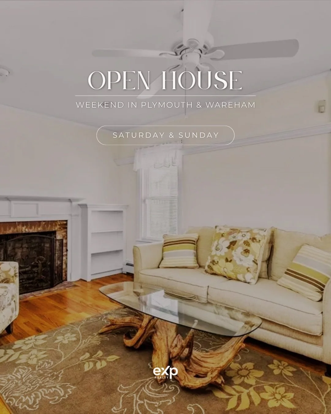 Join us this weekend in Plymouth and Wareham to tour these beautiful homes:

Saturday | 11 AM &ndash; 1 PM
📍 21 Cranberry Farm Rd, Plymouth

Saturday &amp; Sunday | 11 AM &ndash; 1 PM
📍 19 Farm Rd, Plymouth
📍 30 Sunflower Way, Plymouth

Sunday | 1