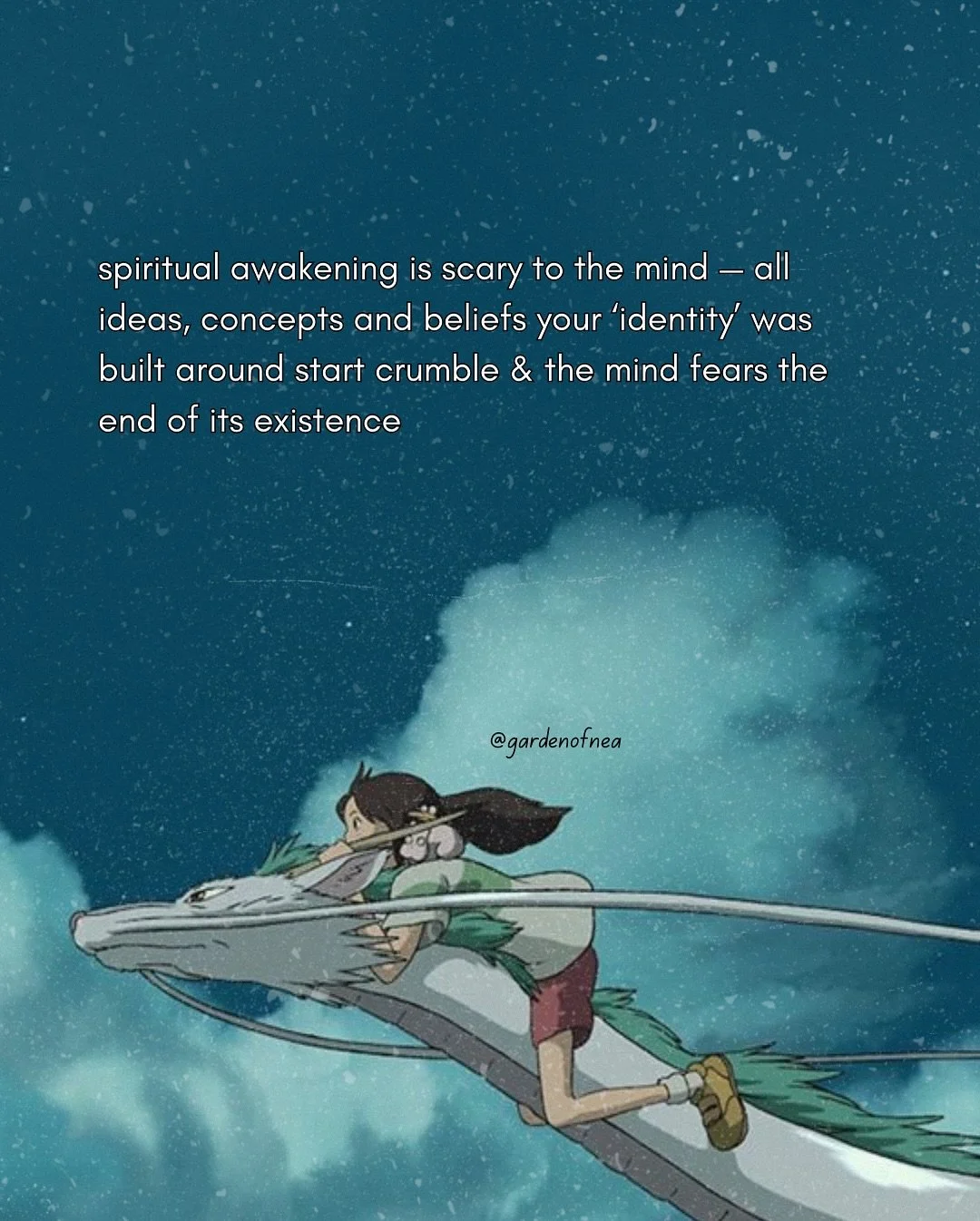 awakening = coming home to yourself (and realizing that you have never left) 

🤫 don&lsquo;t offer this to the mind. open your heart

check out my guided journeys in the link in my bio to directly experience what i mean ♡ as well as #31 of my podcas
