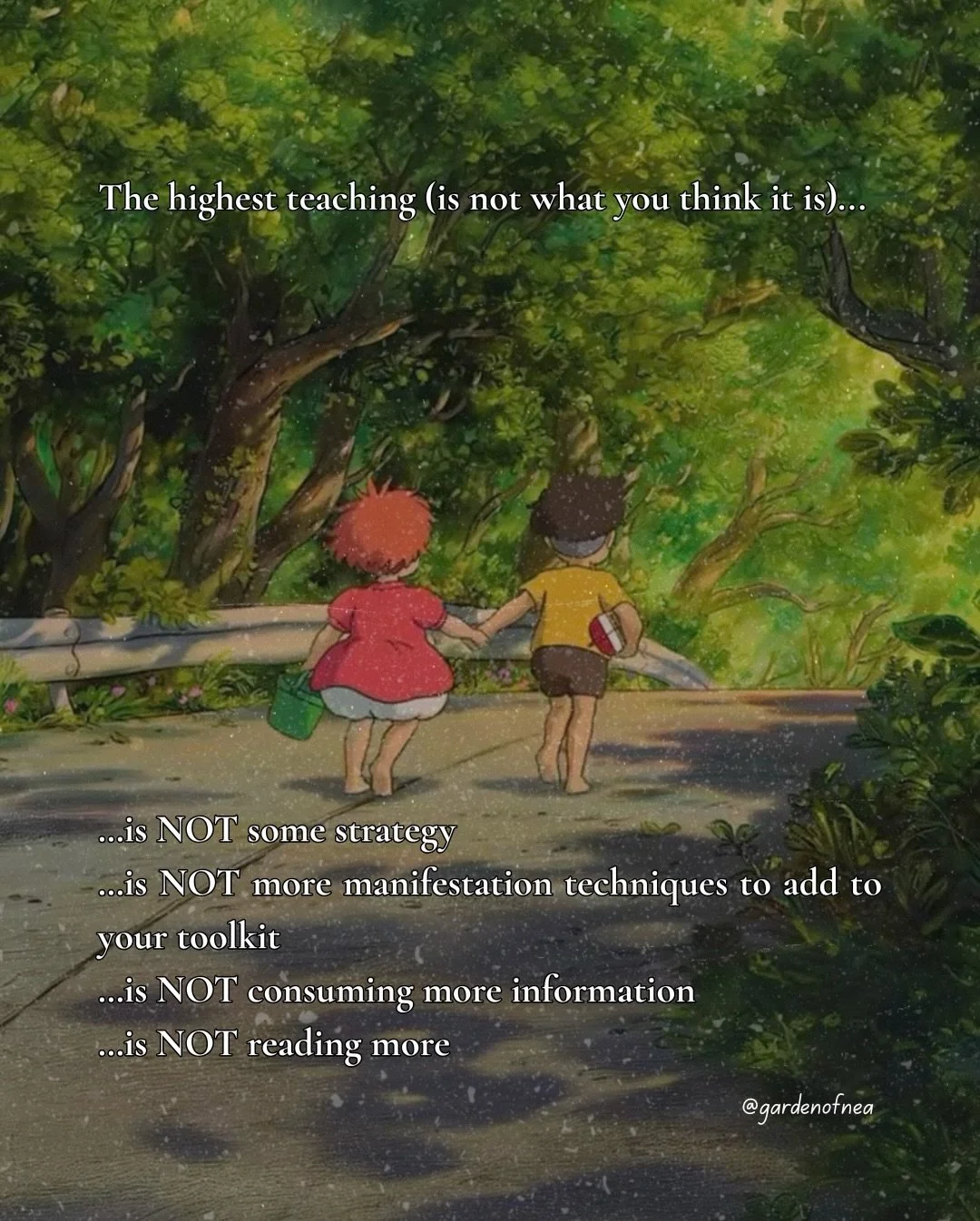 💭 Where are you still seeking? Notice who is it doing that? Is there really someone who is seeking, or are there merely sensations, emotions, thoughts and moving images (also known as the illusory separate self, the human character) that you are awa