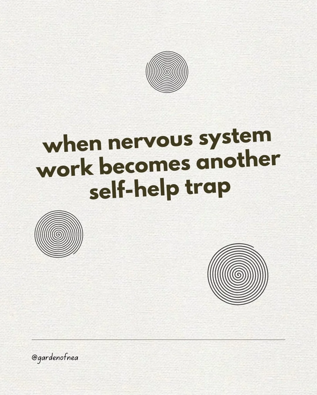 You&rsquo;re not here to earn awards for nervous system work or to regulate yourself forward &mdash; you&rsquo;re here to rest in your true essence and allow life to form itself around you. Not the other way around ♡ stay tuned for more