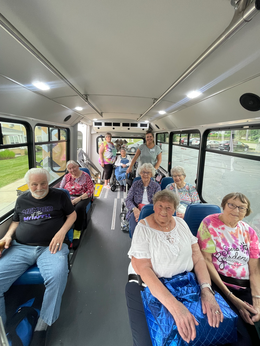 A monthly bus outing into our community.