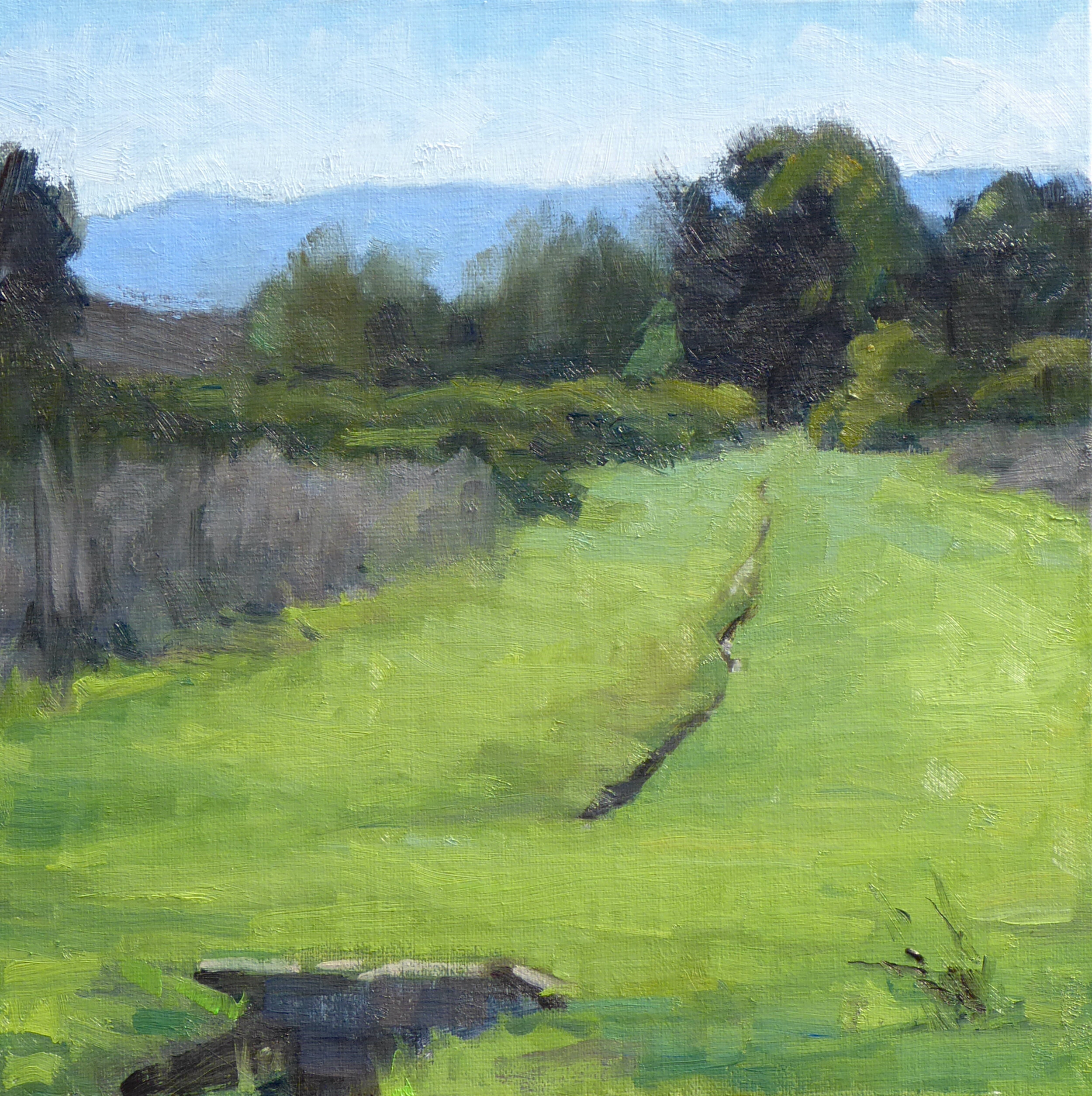 Libby Smith, "Spring House Aqueduct," Oil on panel