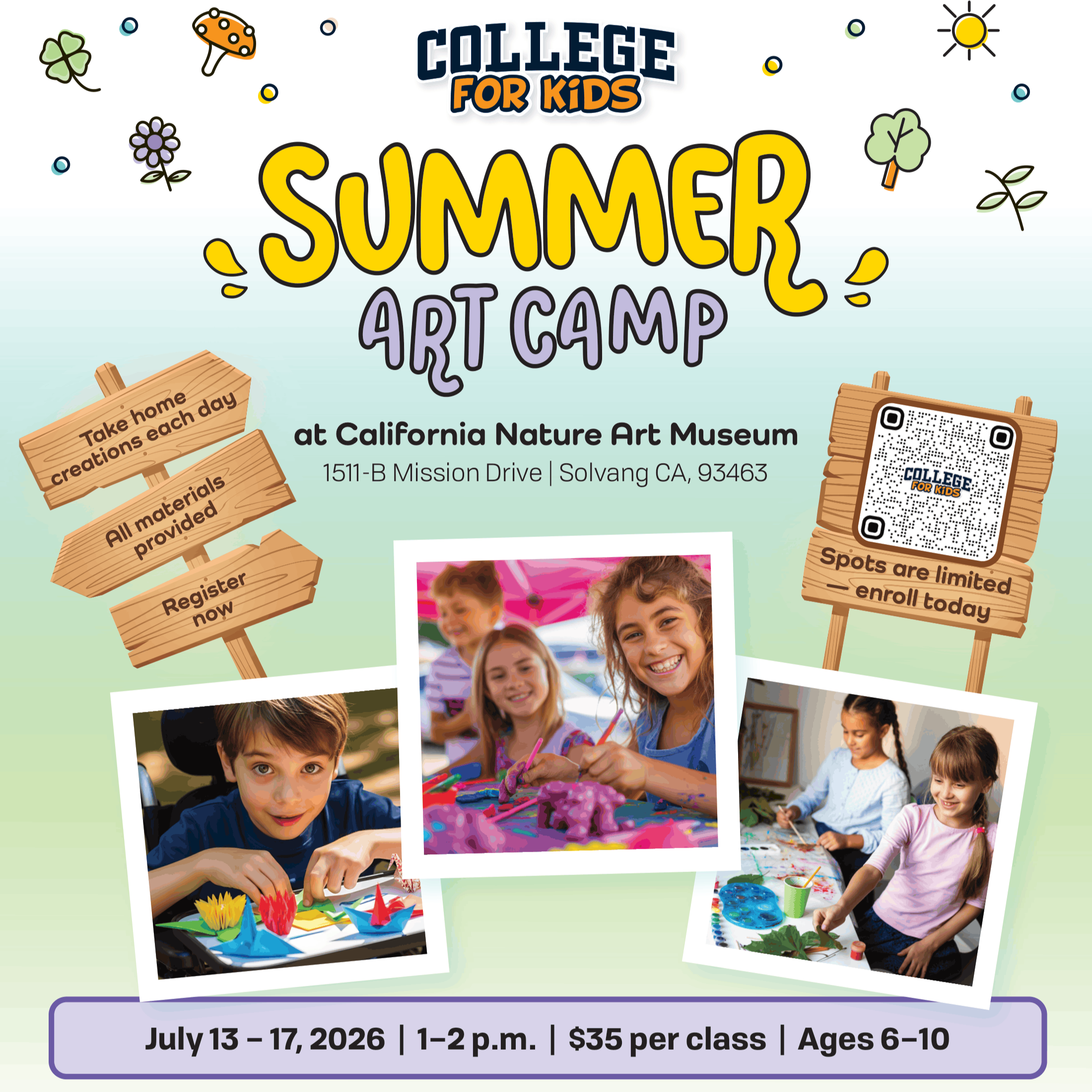 July 15th |  Kids Summer Art Workshop - Recycled Forests